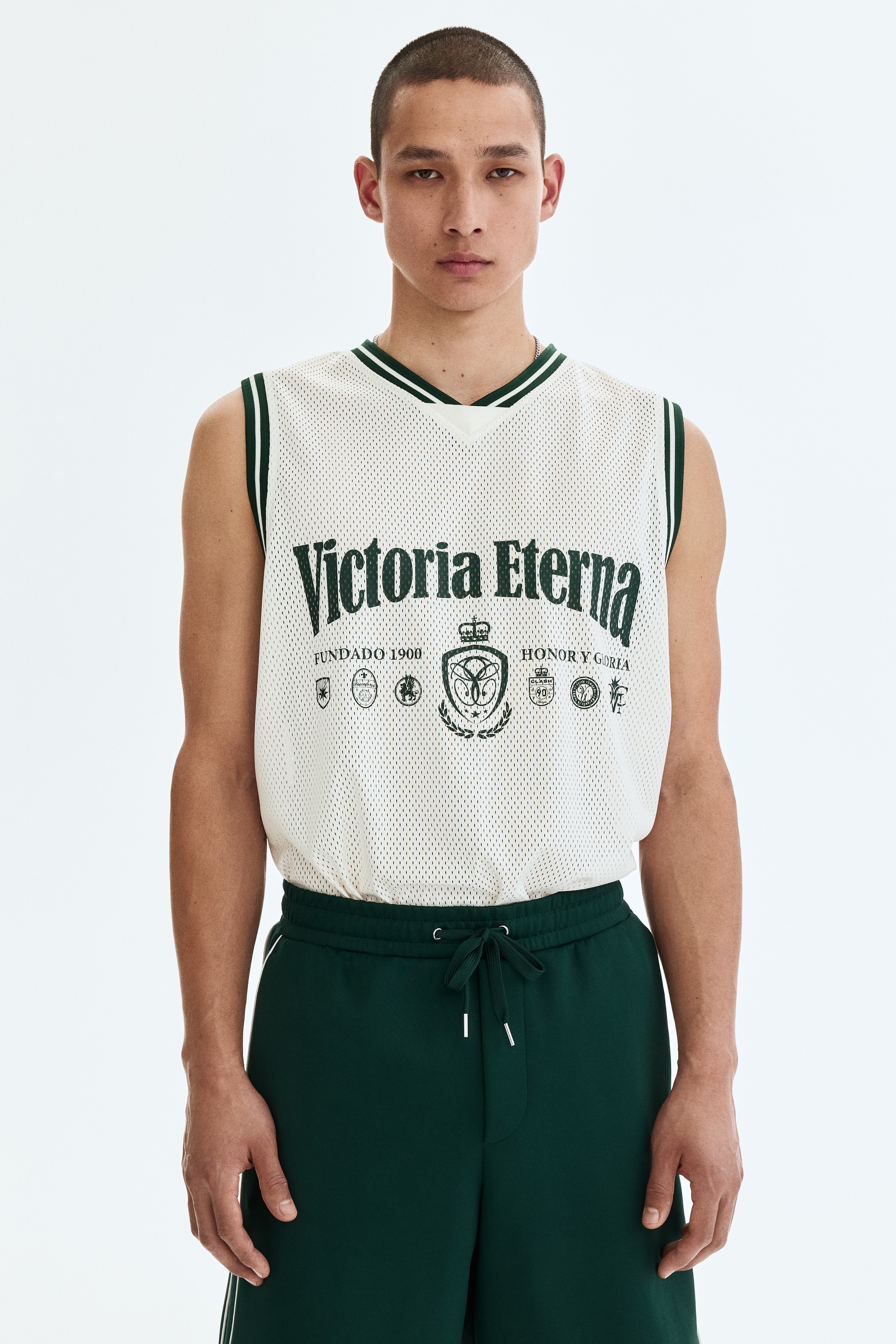 Relaxed Fit Printed mesh vest top from H&M - $24.99