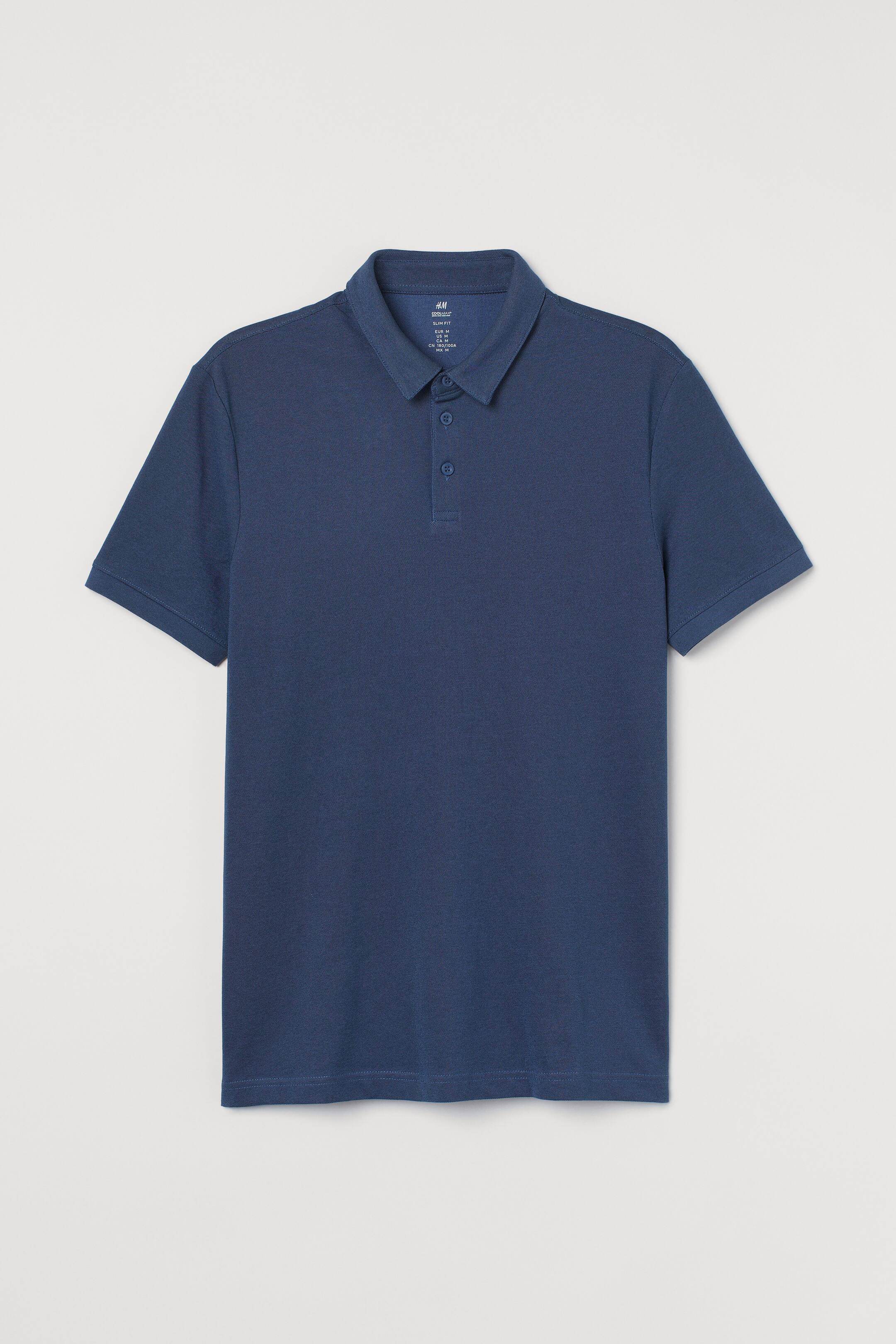 COOLMAX® Slim Fit Polo Shirt - Short sleeve - Regular length 