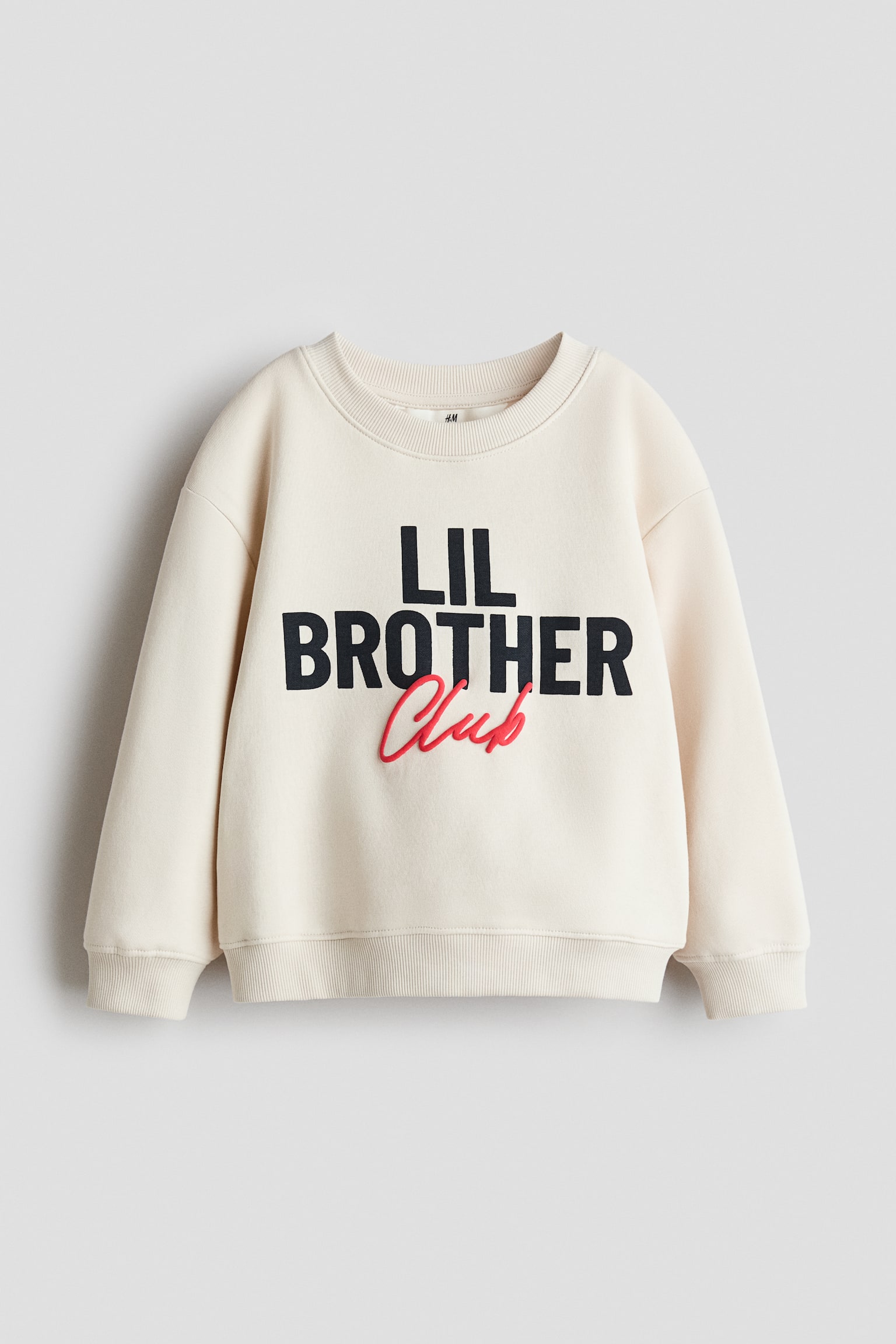 Sweatshirt - Hellbeige/Lil Brother/Dunkelbraun/Löwe/Cremefarben/Weihnachtsbaum/Gelb/Load Of Fun/Rot/Academy of Sports/Graumeliert/Walross/Marineblau/Big Brother/Orange/Gespenst/Dunkelgrau/Zuckerstange/Hellblau/Together/Rot/Happy Holidays/Blau/Autos/Taupe/Busse/Dunkelgrau/Fledermäuse/Cremefarben/Dinosaurier/Türkis/LKW/Creme/Marineblau gestreift/Blau/Stegosaurus