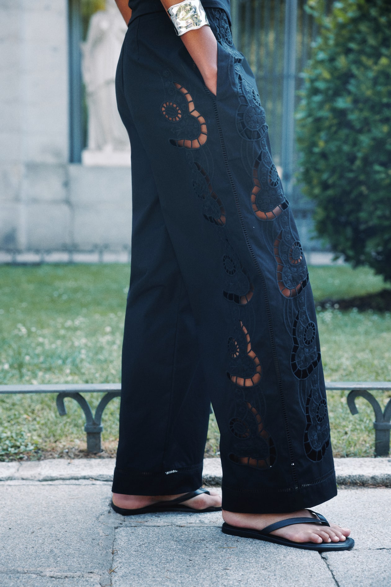 Pantaloni in sangallo Nero DONNA H&M IT