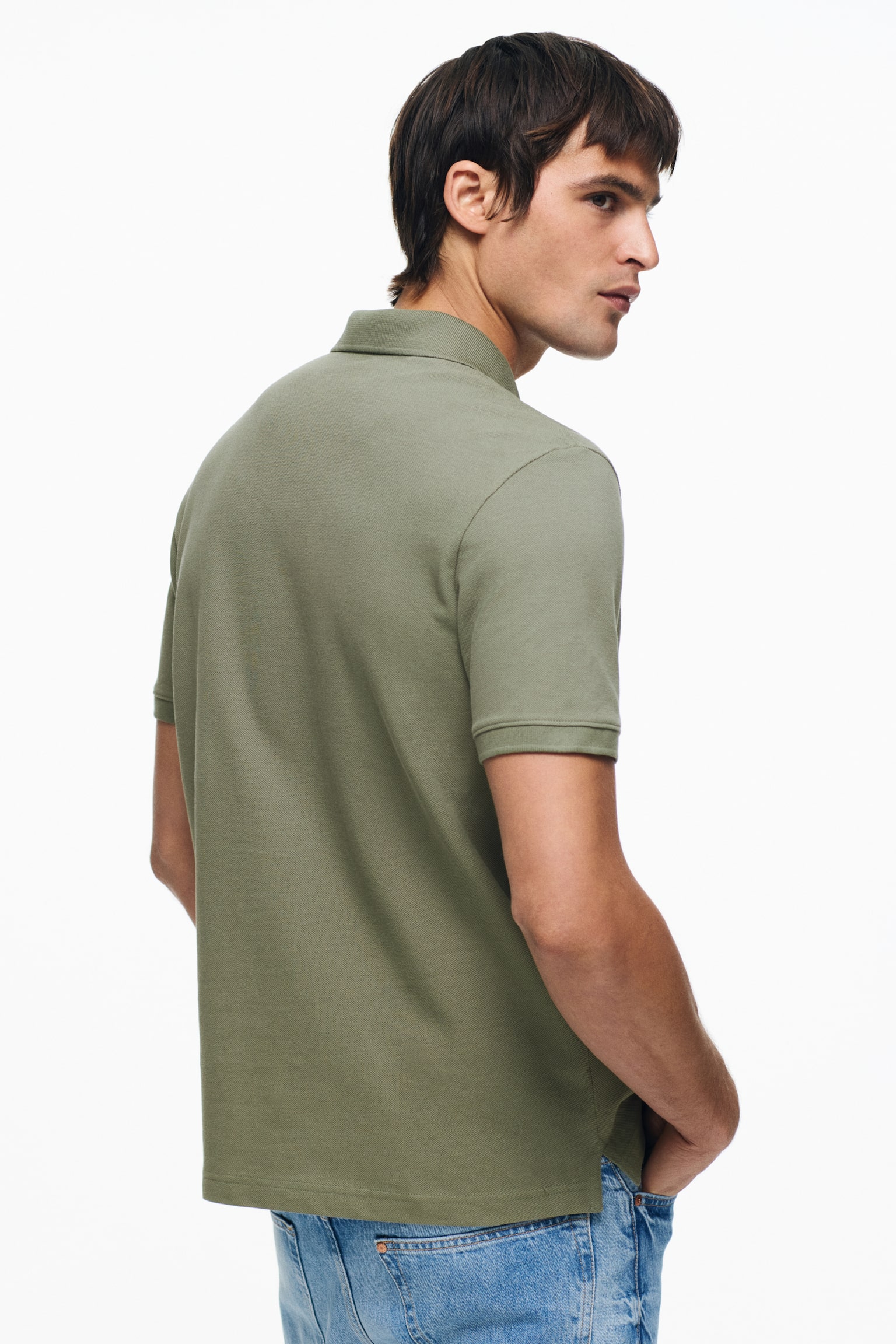 Tricou polo Regular Fit - Verde-kaki/Alb/Bleumarin/Negru - 5
