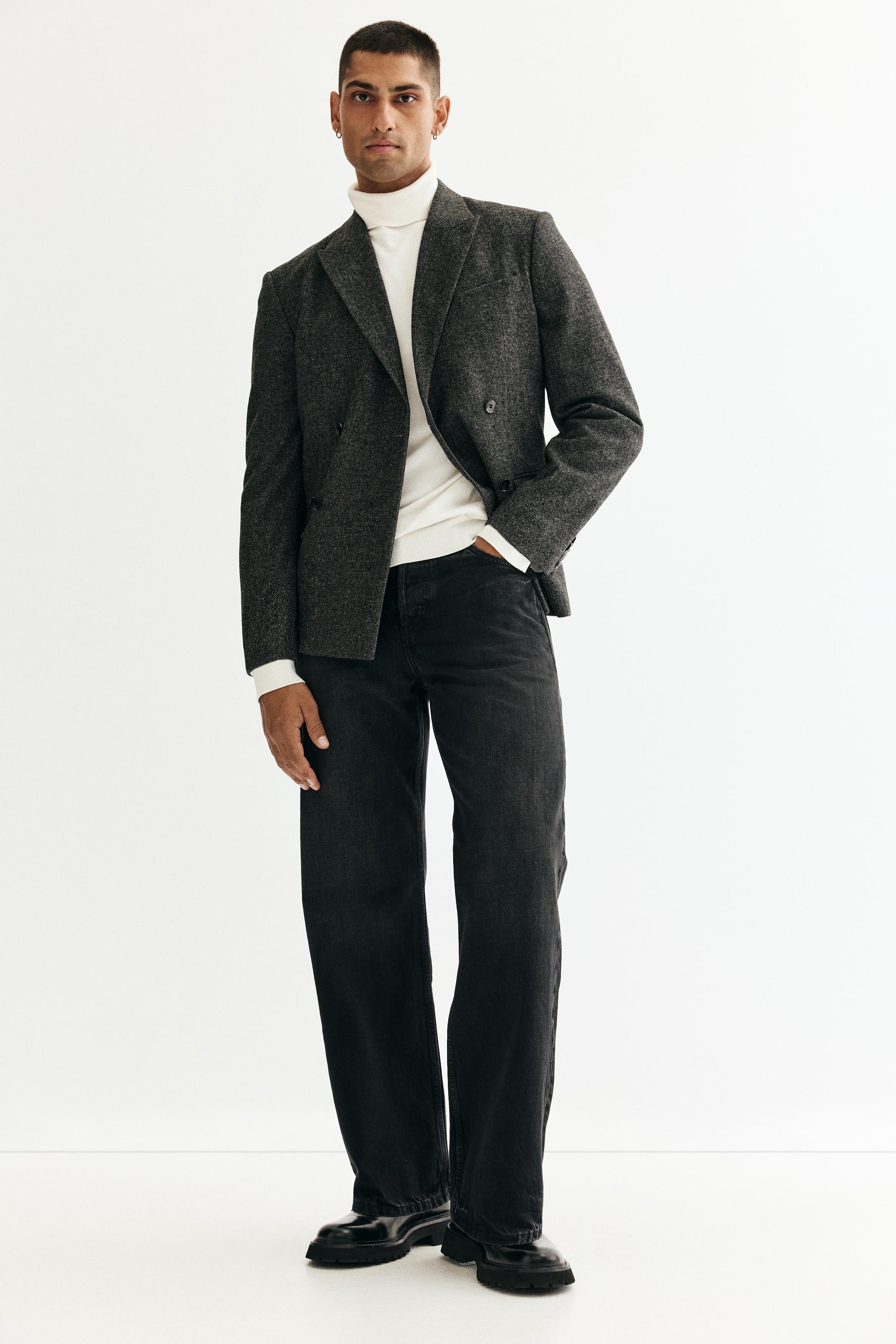 Regular Fit Polo-neck jumper