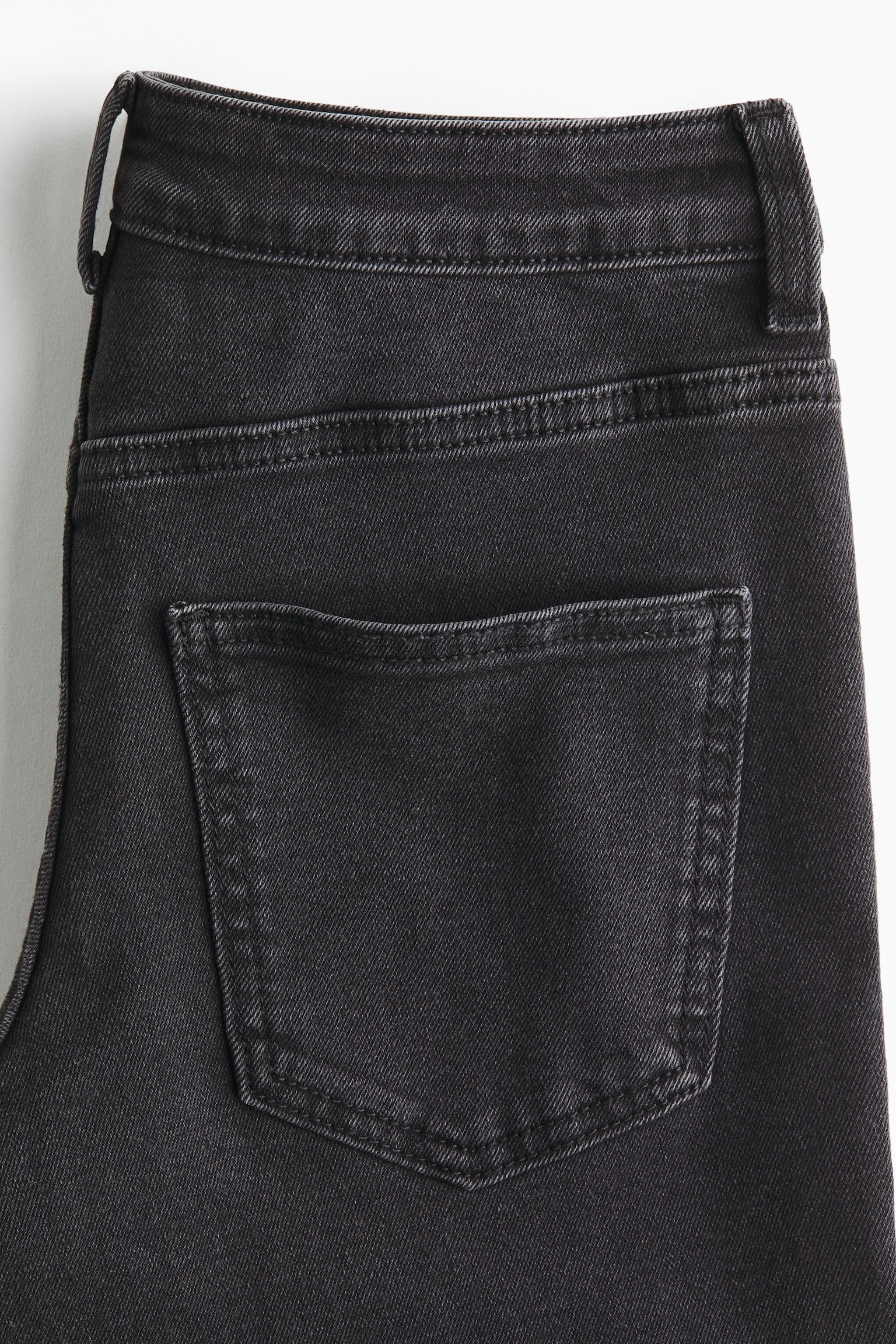 Flared Regular Jeans - Washed black/Light denim blue - 5