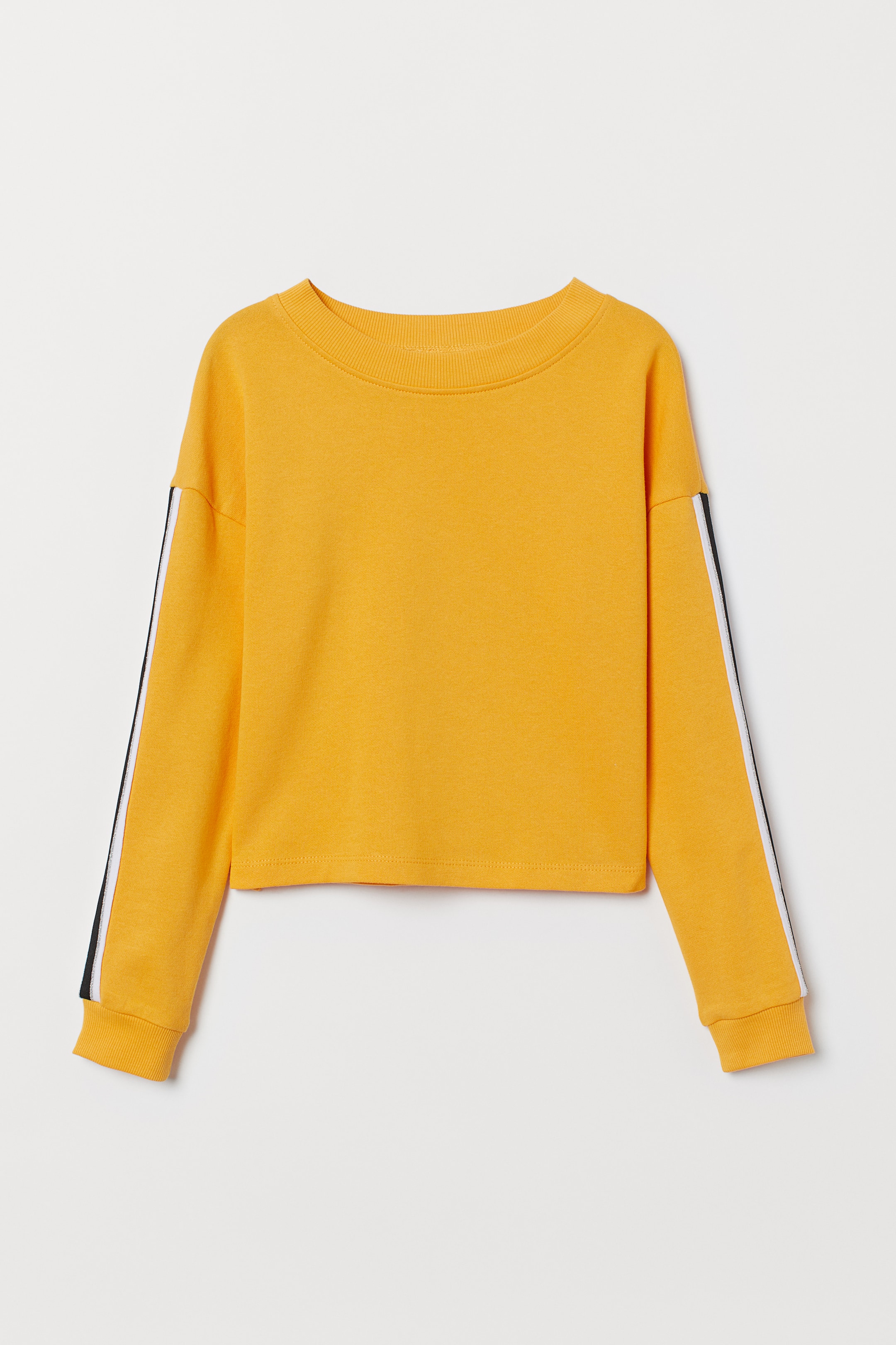 Short sweatshirt Yellow Kids H&M