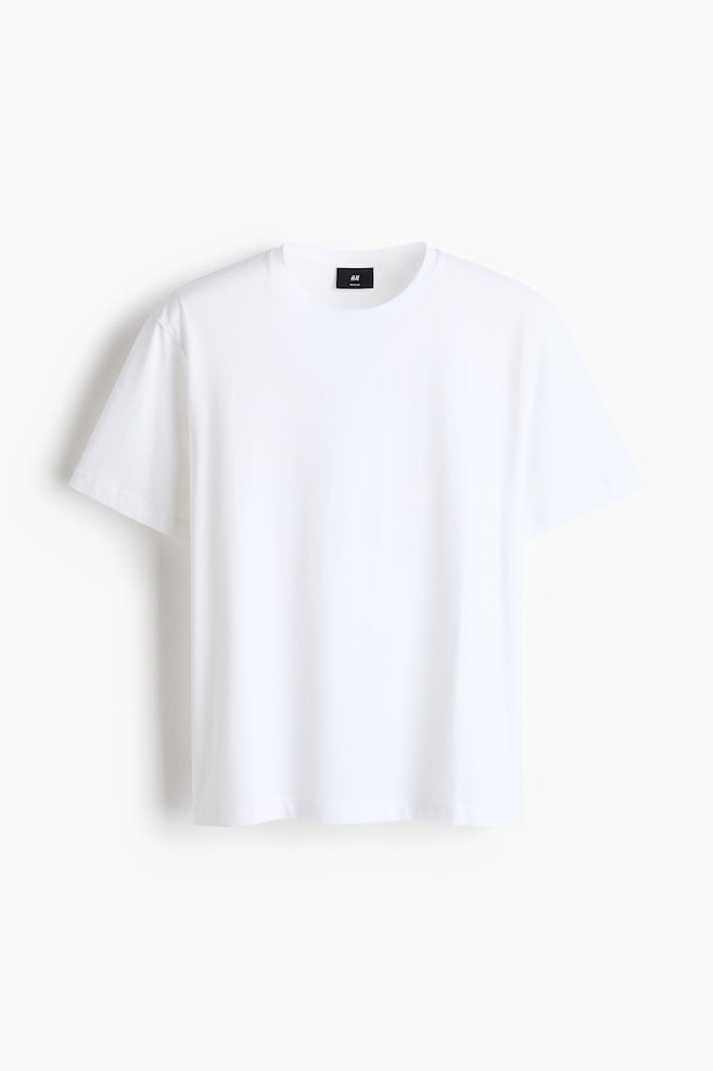 Regular Fit Pima cotton T-shirt - White/Black/Rust/Dark grey - 1