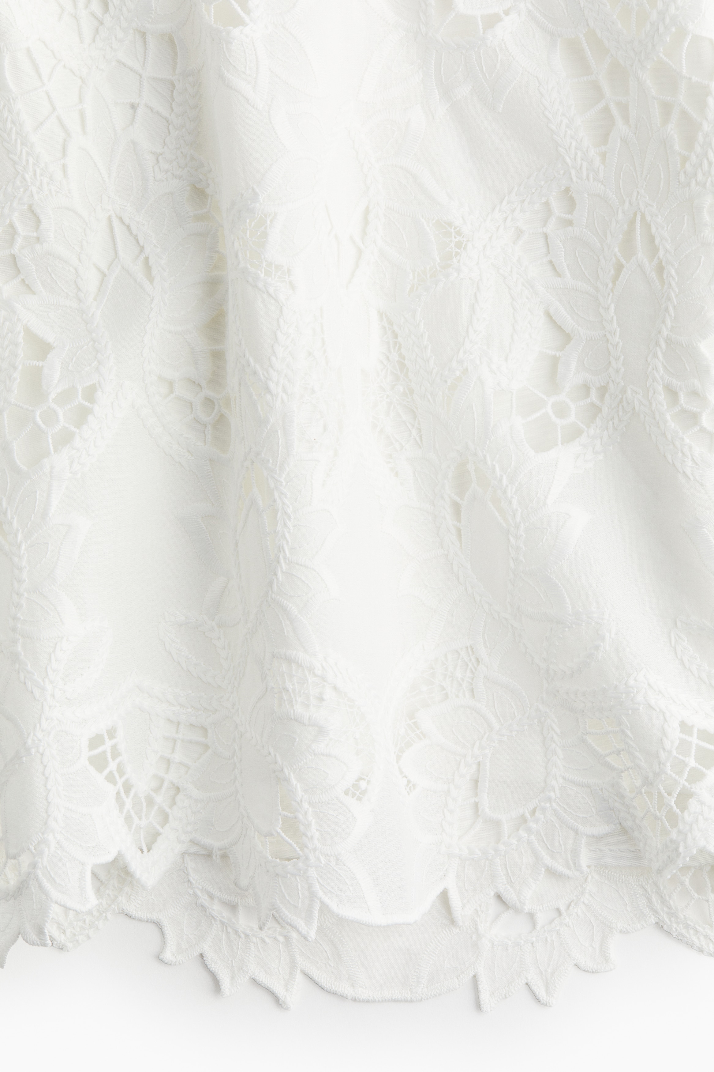 Haut Femme Velours Blanc Broderie Anglaise Mint Velvet - Taille XS, Comme Neuf