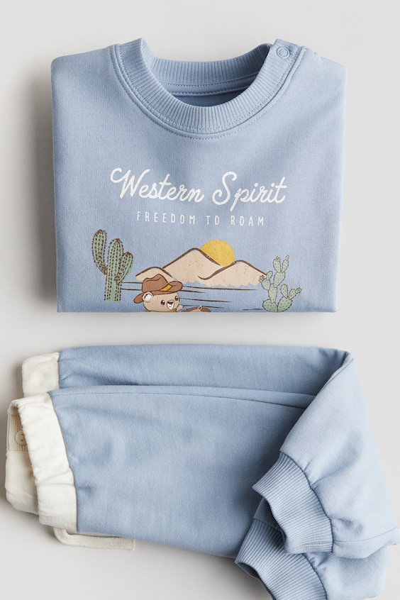 Sass & Bad Decisions - Infant Western 2 Piece Sweatsuit