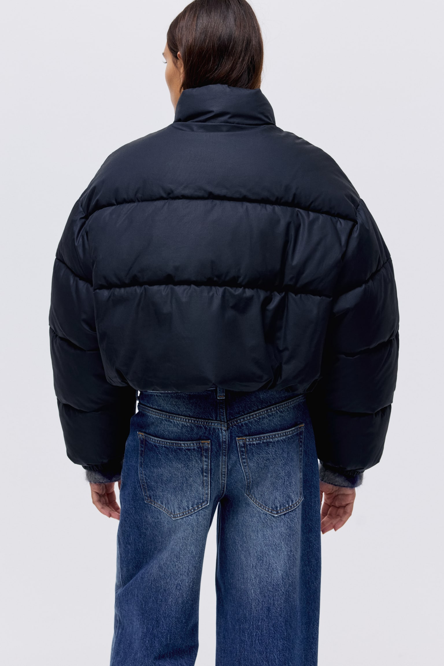 Βαμβακερό φουσκωτό μπουφάν - Ναυτικό μπλε - 4