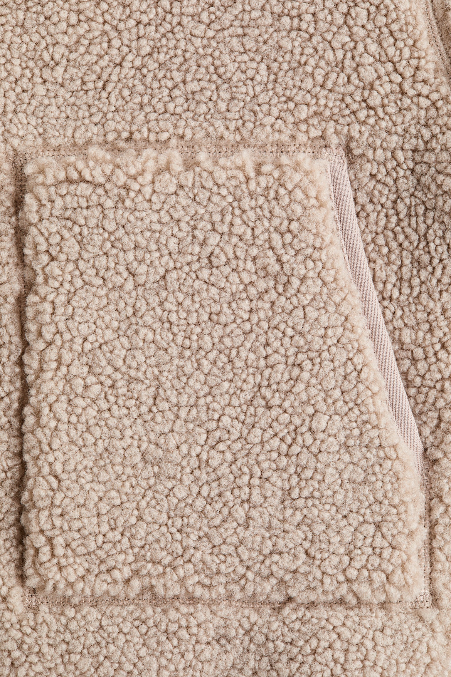 Teddy jacket - Light beige/Brown/Cream - 2