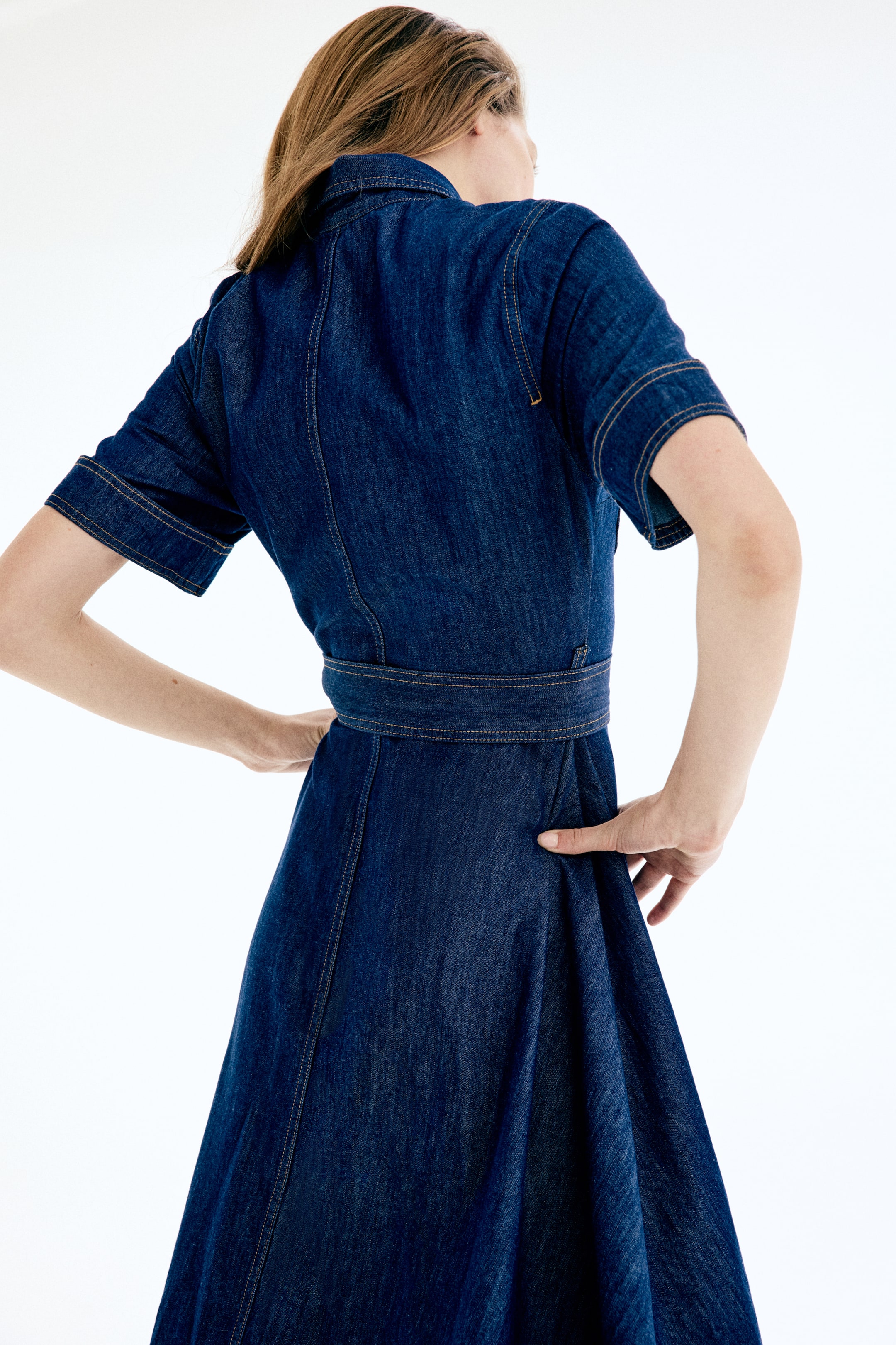 Robe chemise en denim