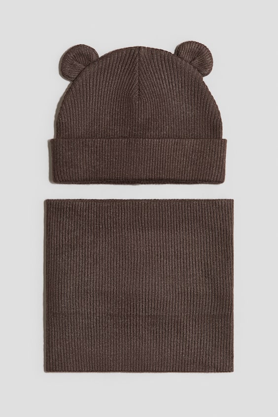 H&M 2-Piece Beanie and Scarf Set