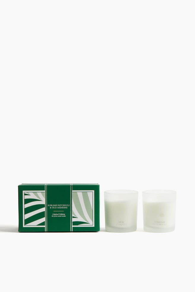 2-Pack Scented Candles with Gift Box - Oud Mémoire/White Orchid - 1