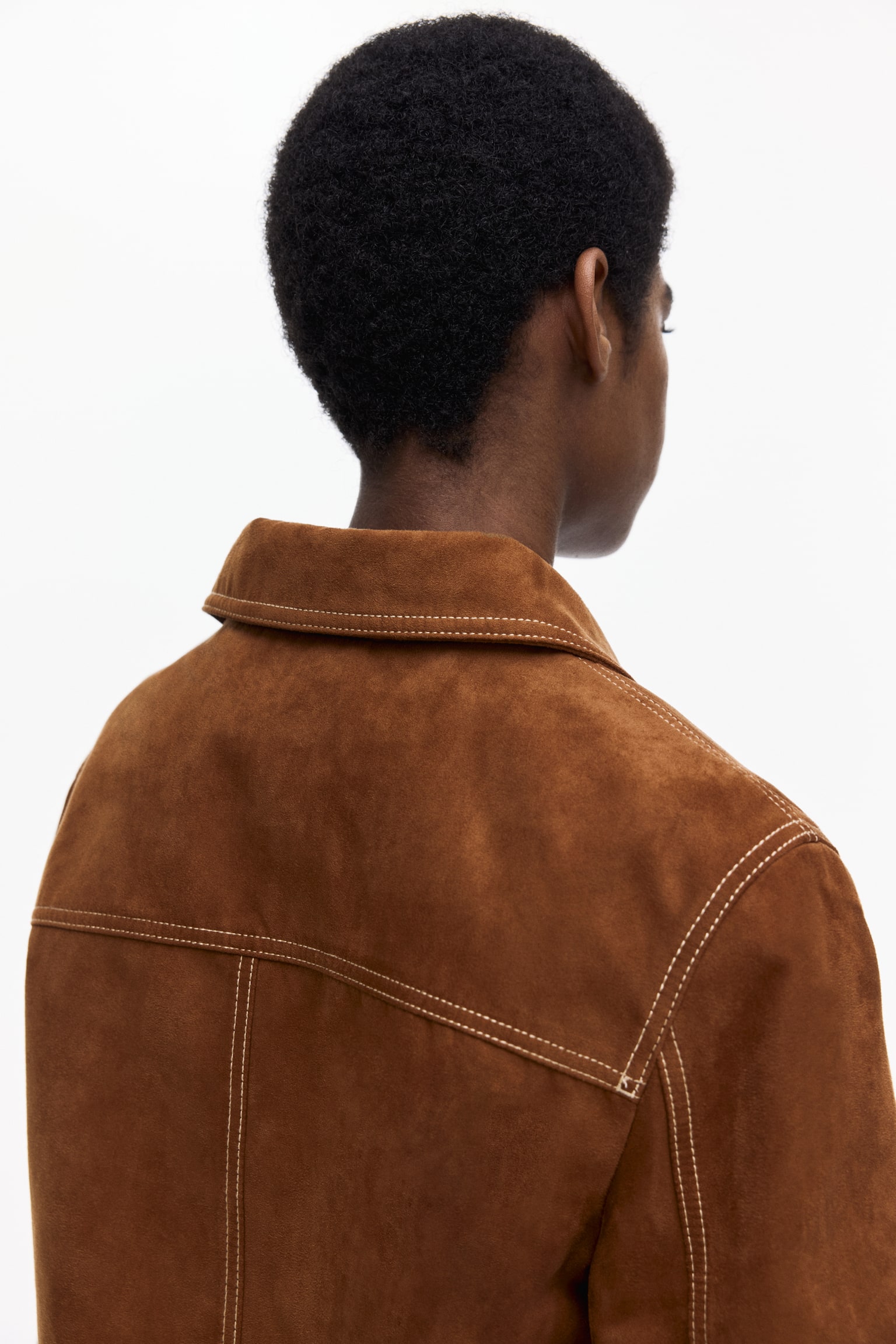 Krátká bunda - Tmavě béžová - 3