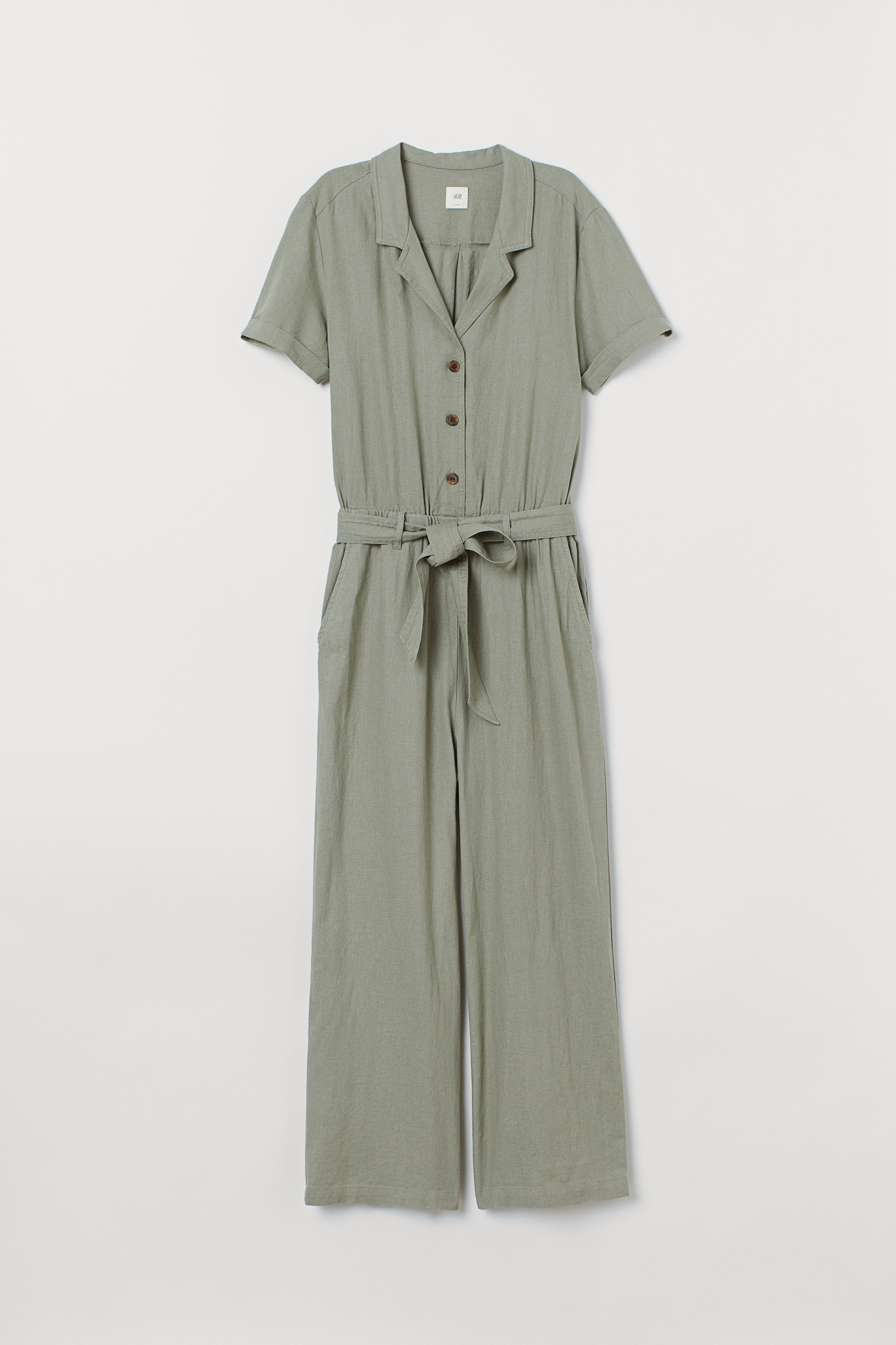 H&m linen jumpsuit best sale