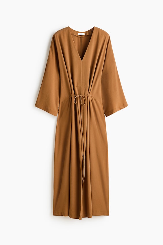 Женские платья H&M Tie-Detail Crêpe Dress