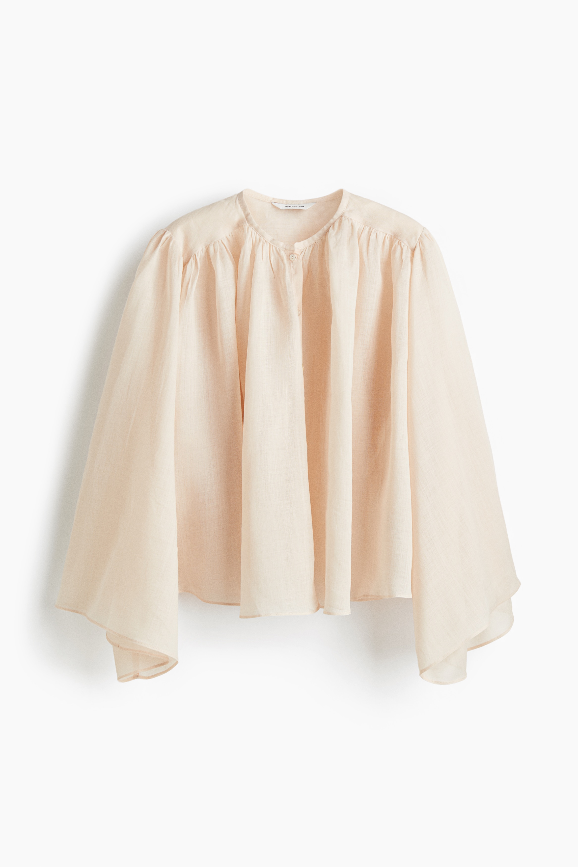 Voluminous ramie blouse