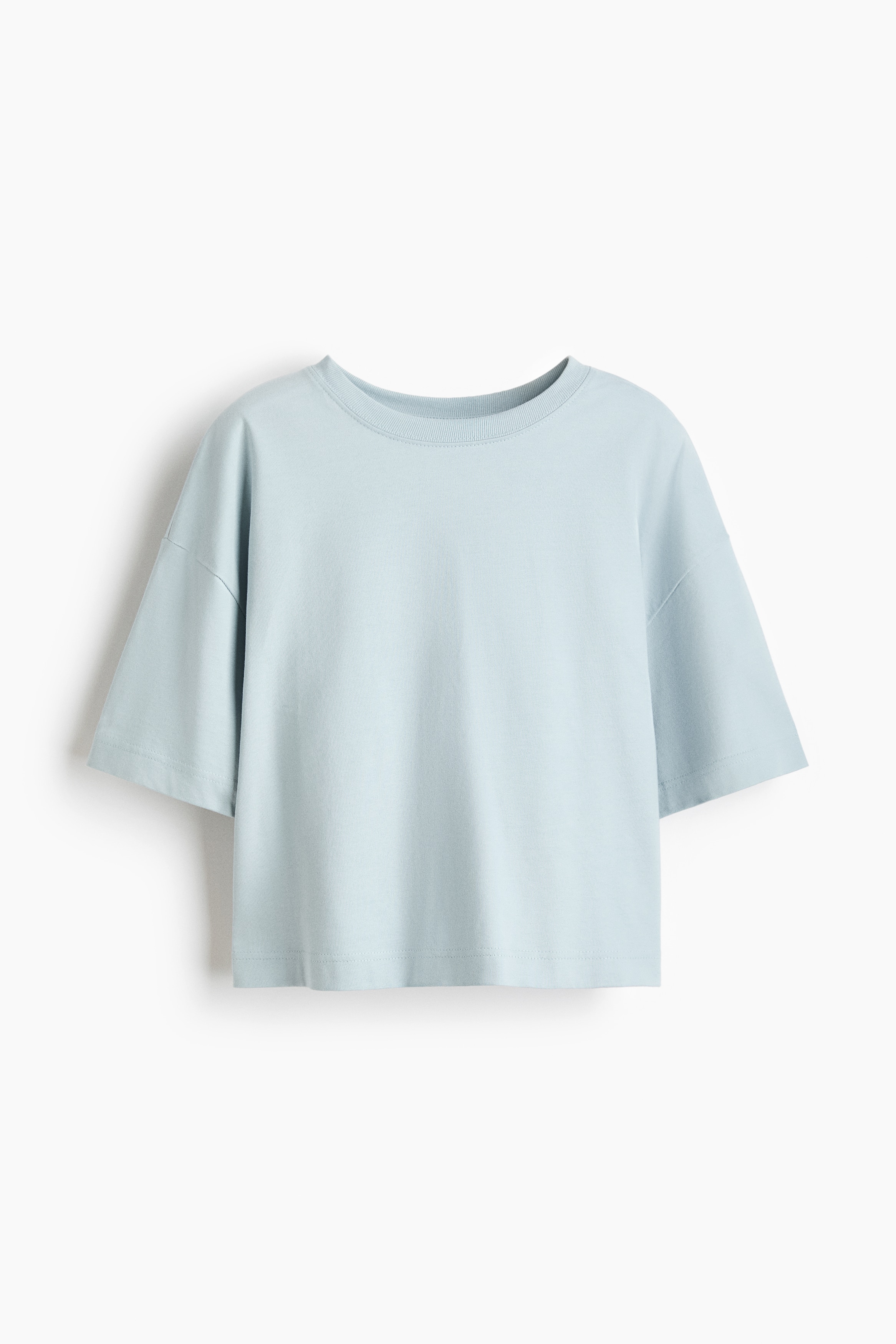 Boxy T-shirt - Light turquoise/Pink/White/Yellow/Blue-grey