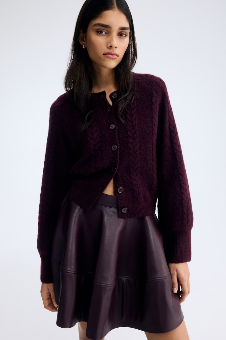 Gilet en maille torsadée