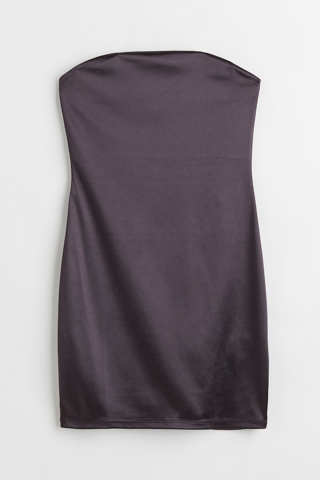Vestido bandeau - Negro - 1