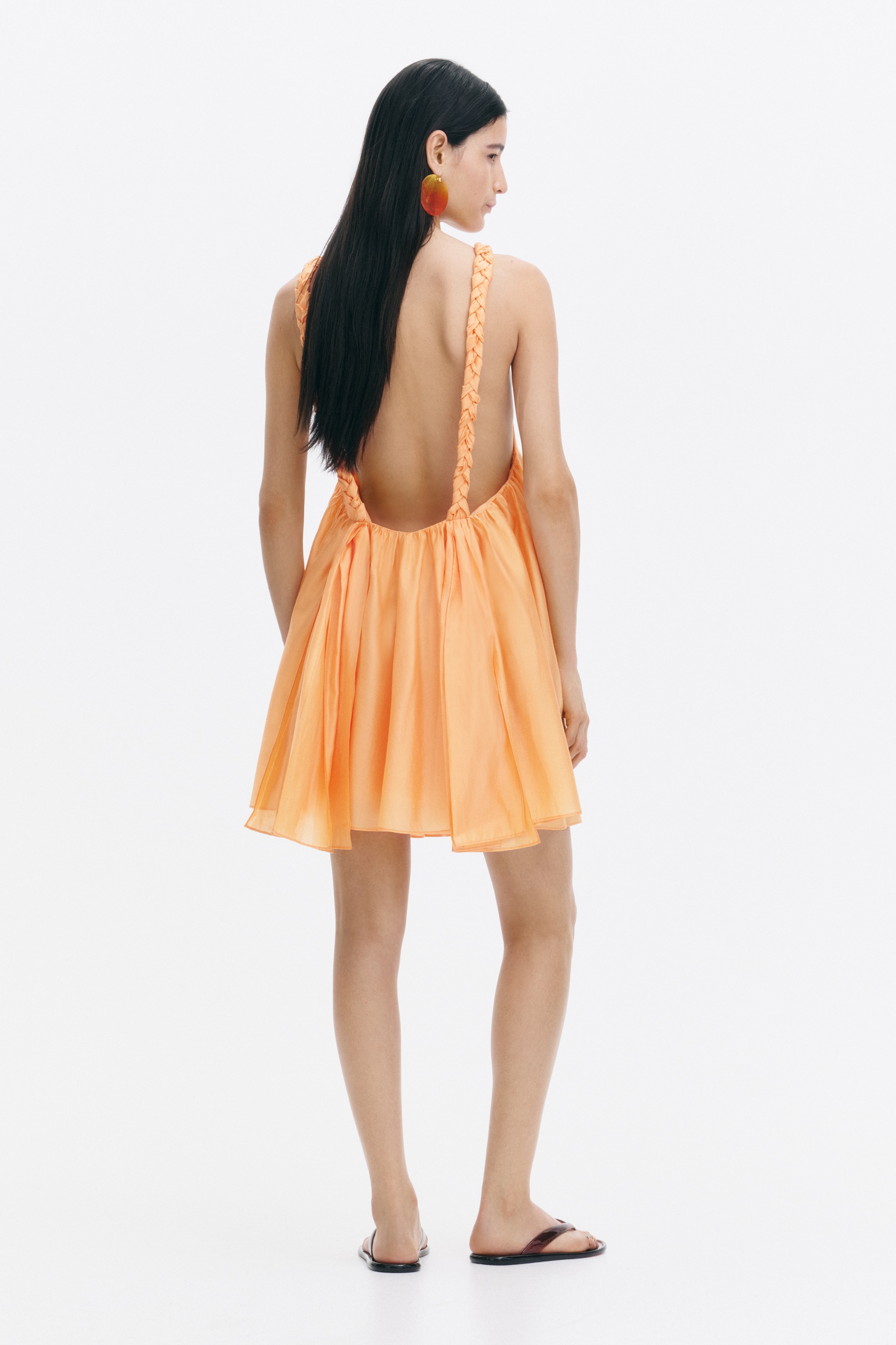 sachin and babi light blue dress TILE DEEP BACKLESS DRESS