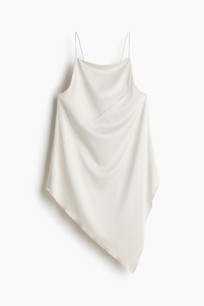 Textured strappy top - Ivory - 1
