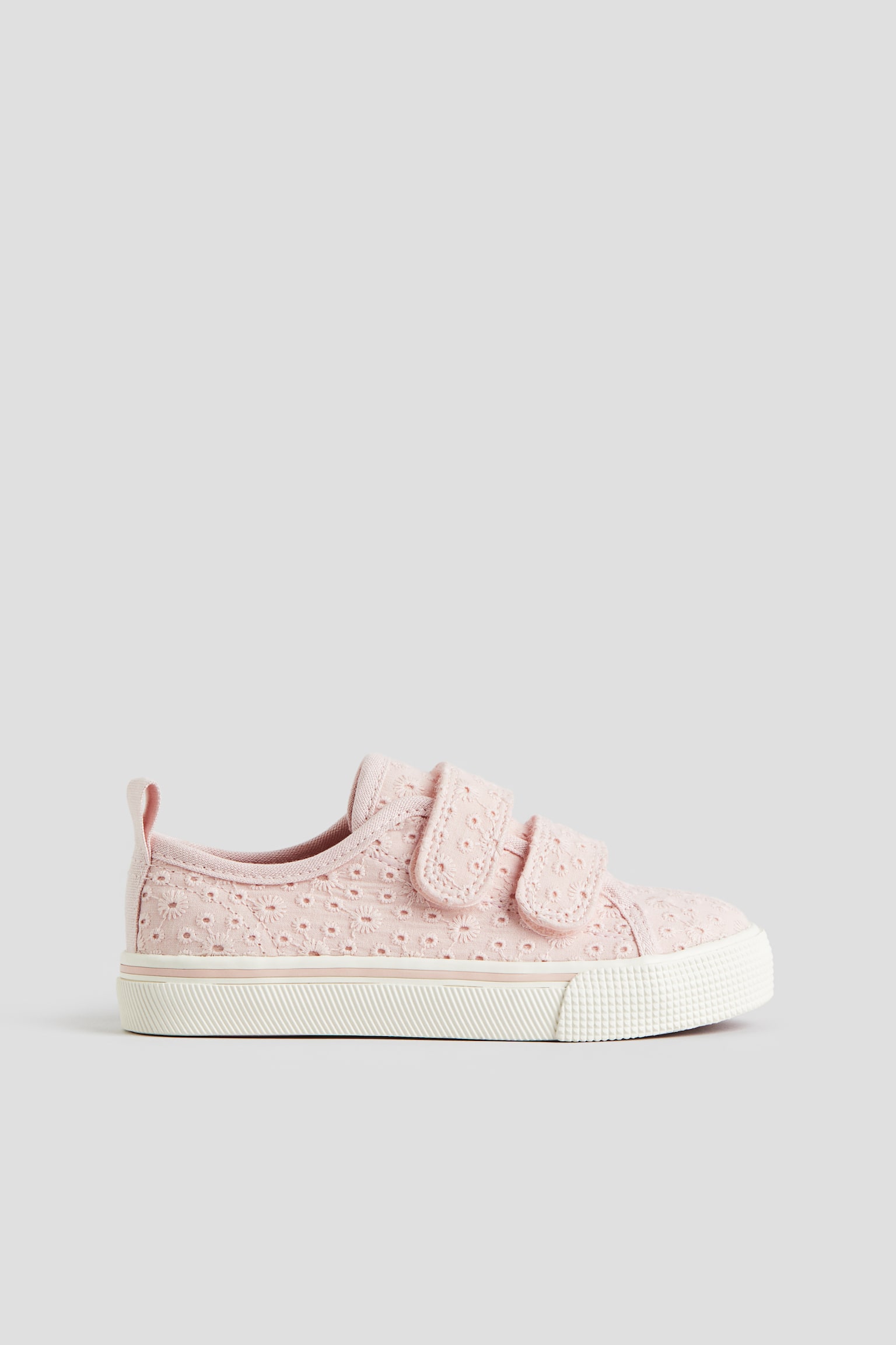 Hook & Loop Sneakers - Light pink/Beige/Denim blue - 3