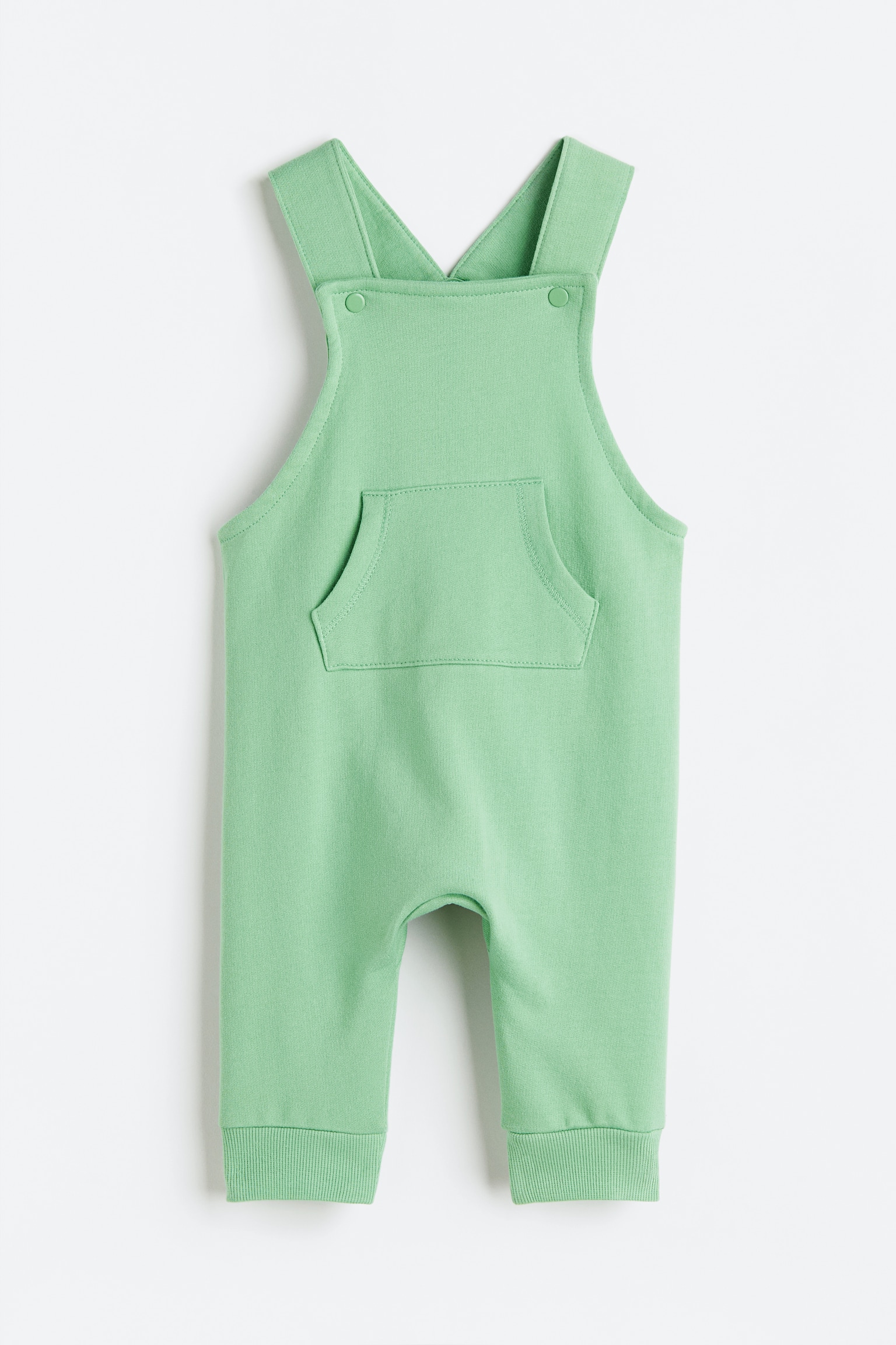 Cotton Dungarees - Light green/Light pink/Blue/Light beige/Brown - 1