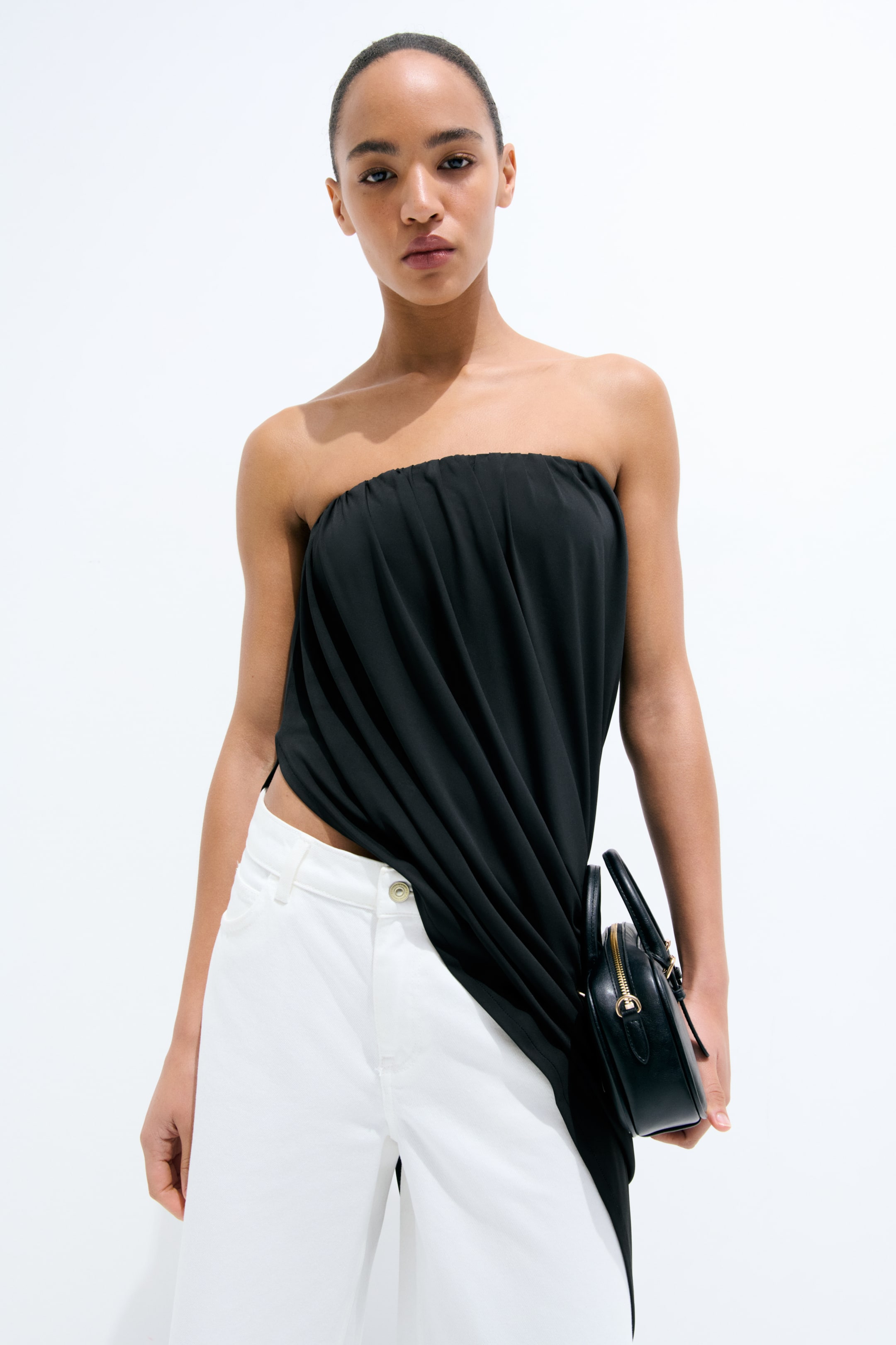 Женские топы H&M Asymmetric Bandeau Top — фото 3