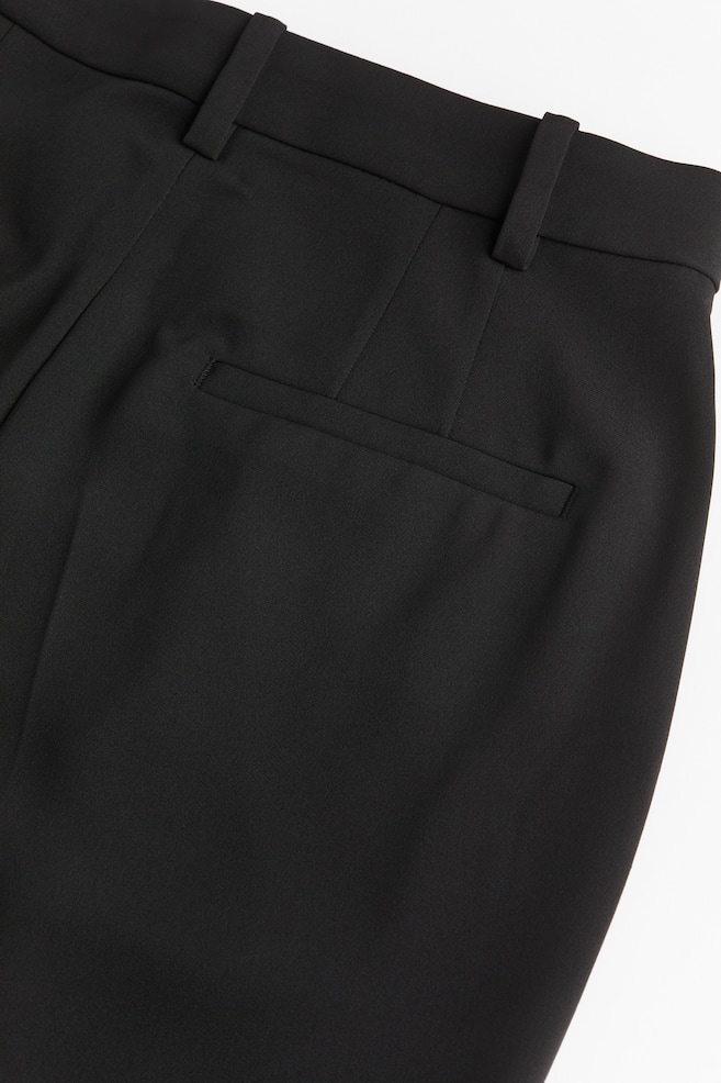 Stylede bukser med høj talje - Sort/Mørk beige/Mørkegrå/Mørkegrøn - 3