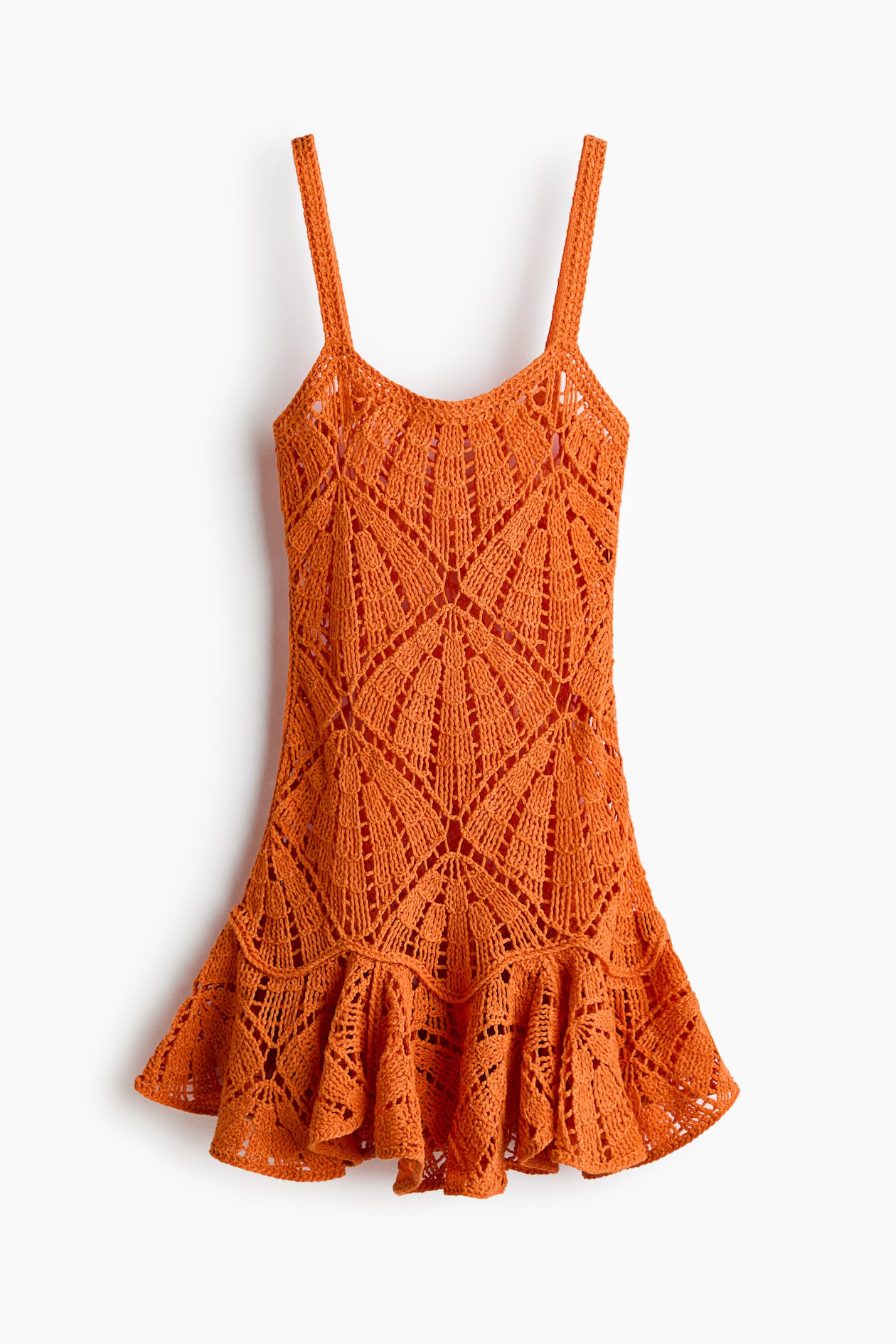Crochet-Look Strappy Dress