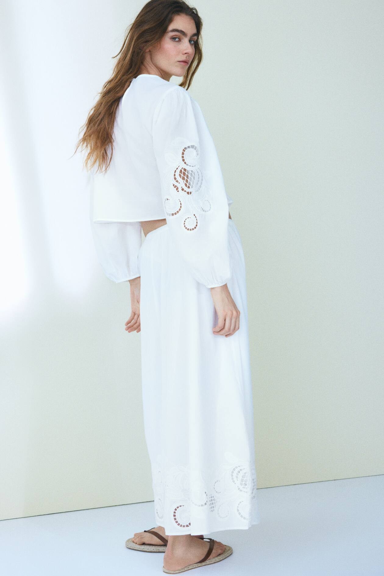 Broderie anglaise cotton blouse - image 3