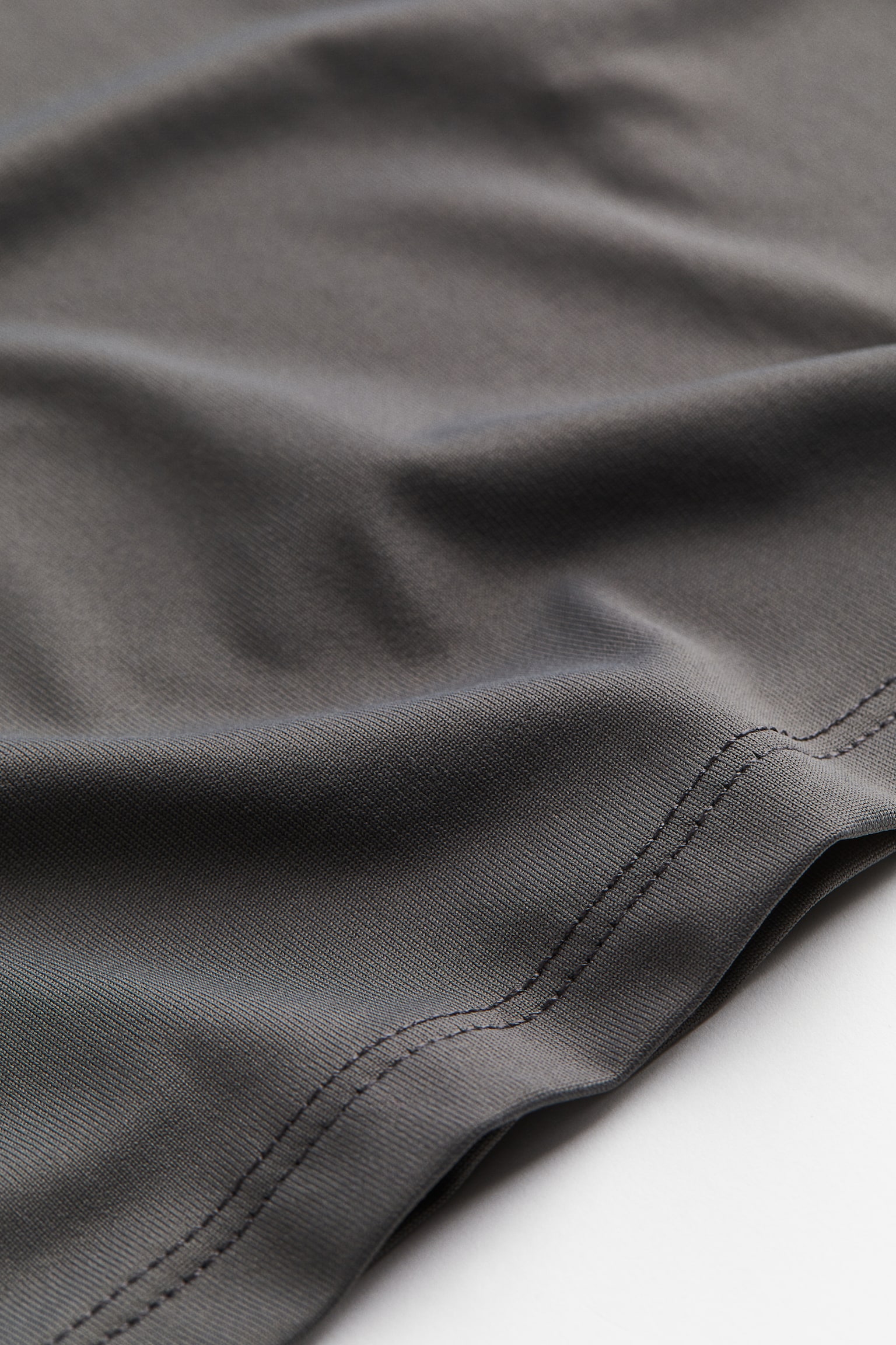 Long Sleeve Microfibre Top - Dark grey/White/Greige/Beige/Natural white/Black/Dark brown/Dusty green - 5