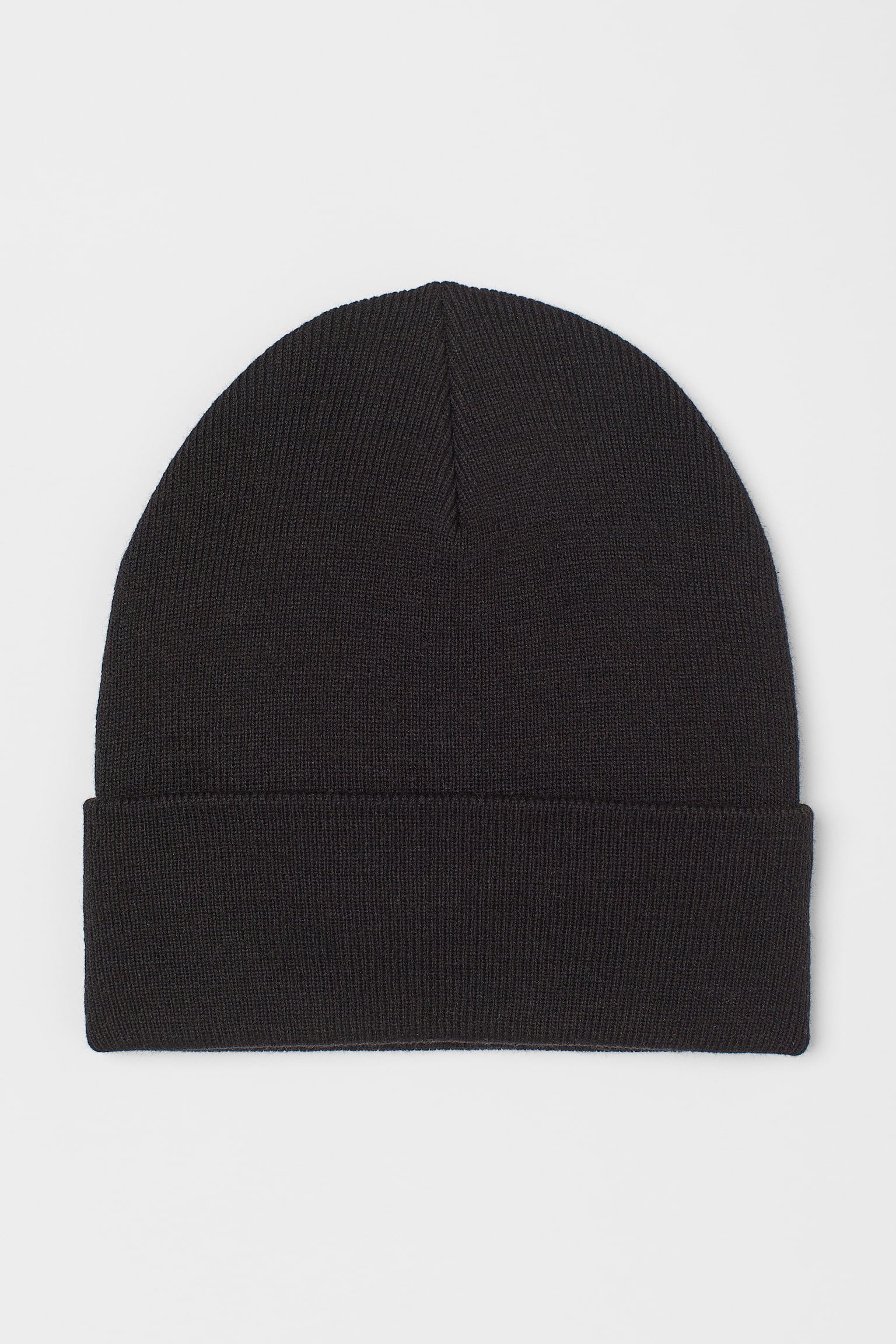 Knit Beanie - Black - 1