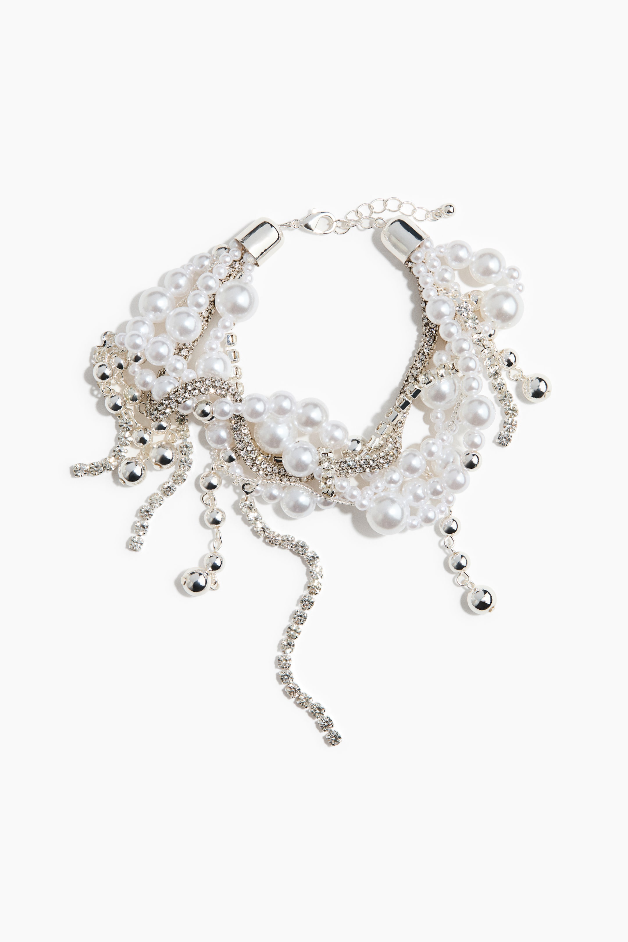 View larger image: Clustered statement bracelet - Silver-coloured - Ladies | H&M 1
