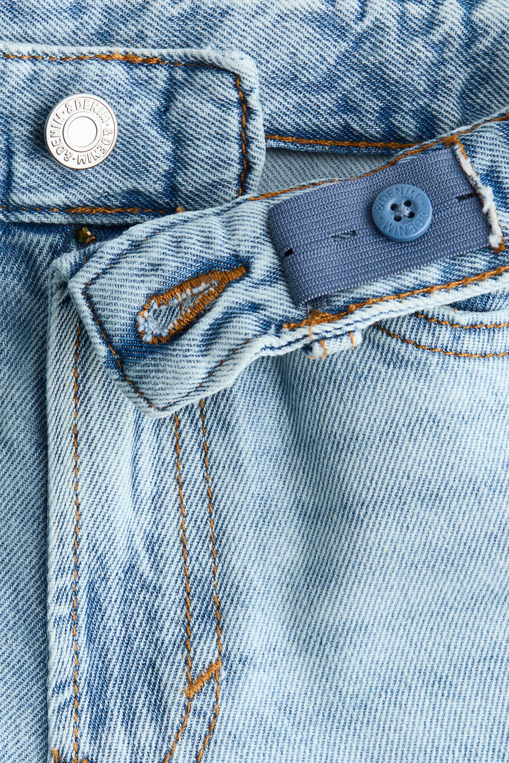 Детские шорты H&M 2-Pack Loose-Fit Denim Shorts — фото 3