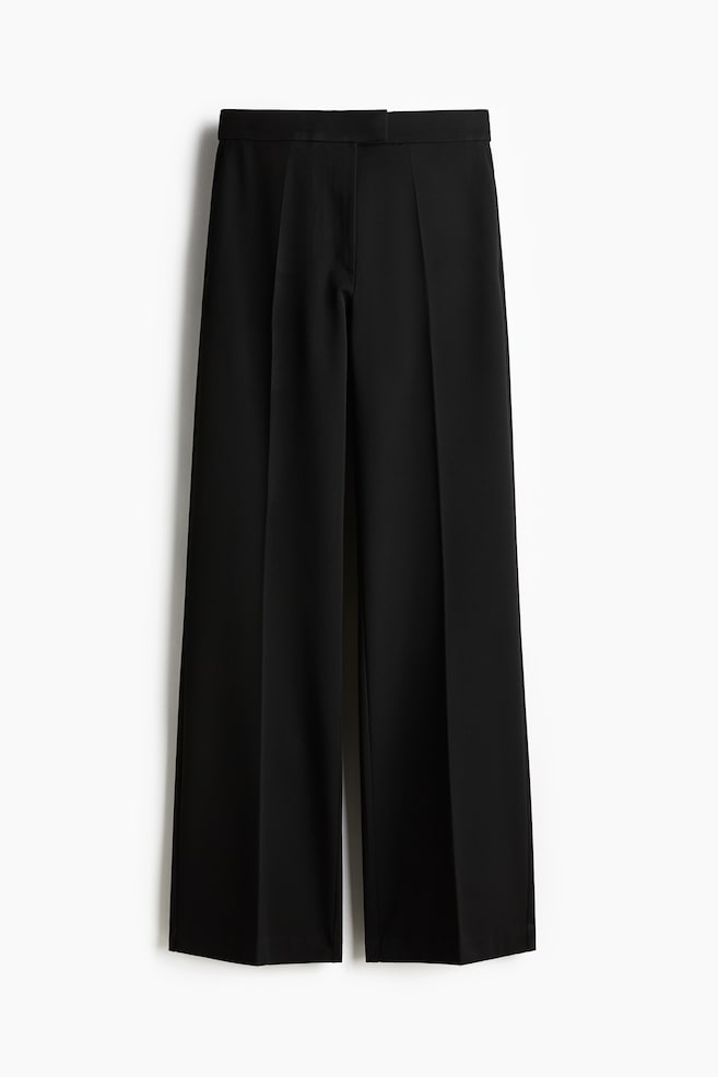 Bootcut trousers - Black/Light beige/Brown - 1