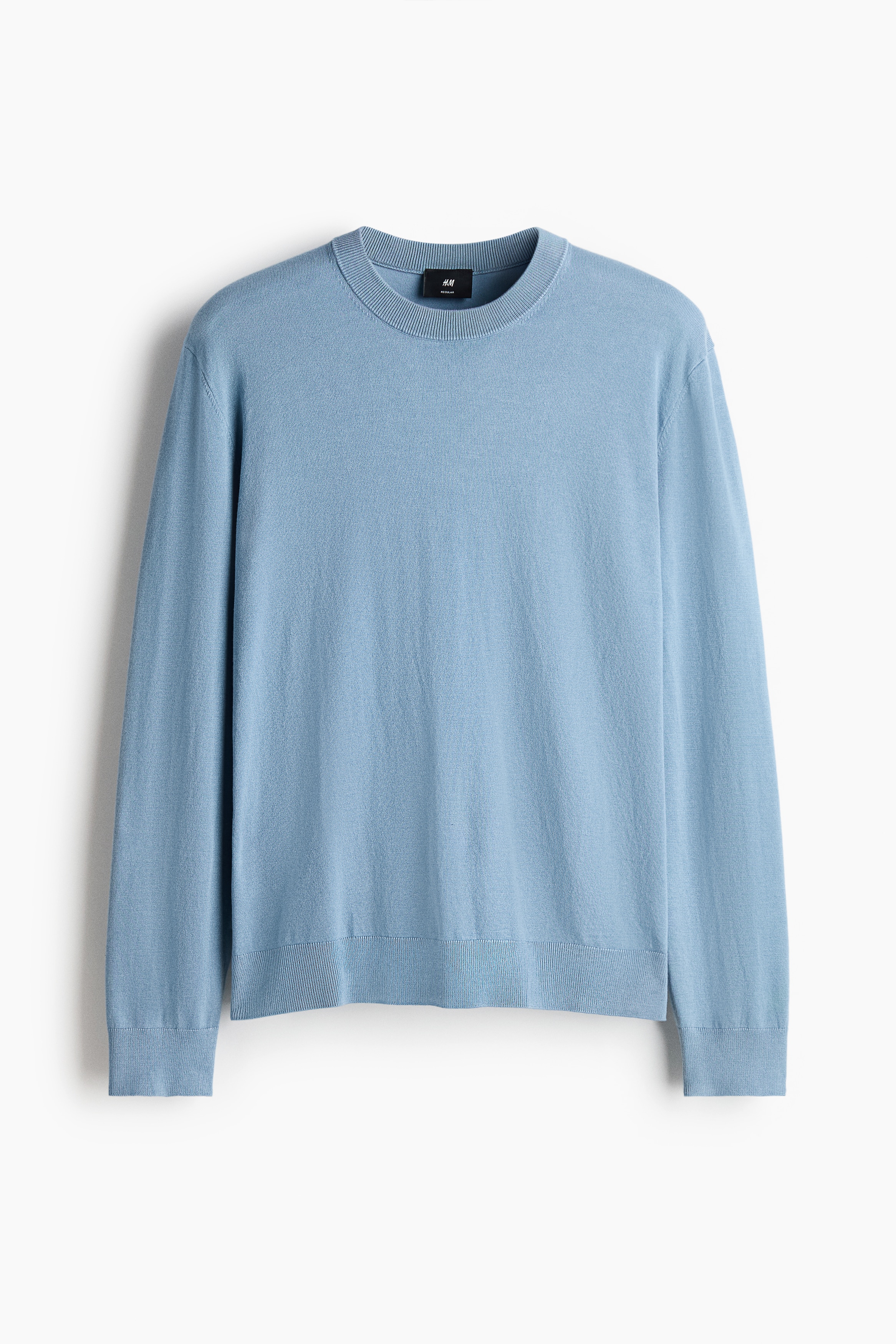 Regular Fit Fine-knit jumper - Dusty blue/Grey marl/Dark plum purple/Beige