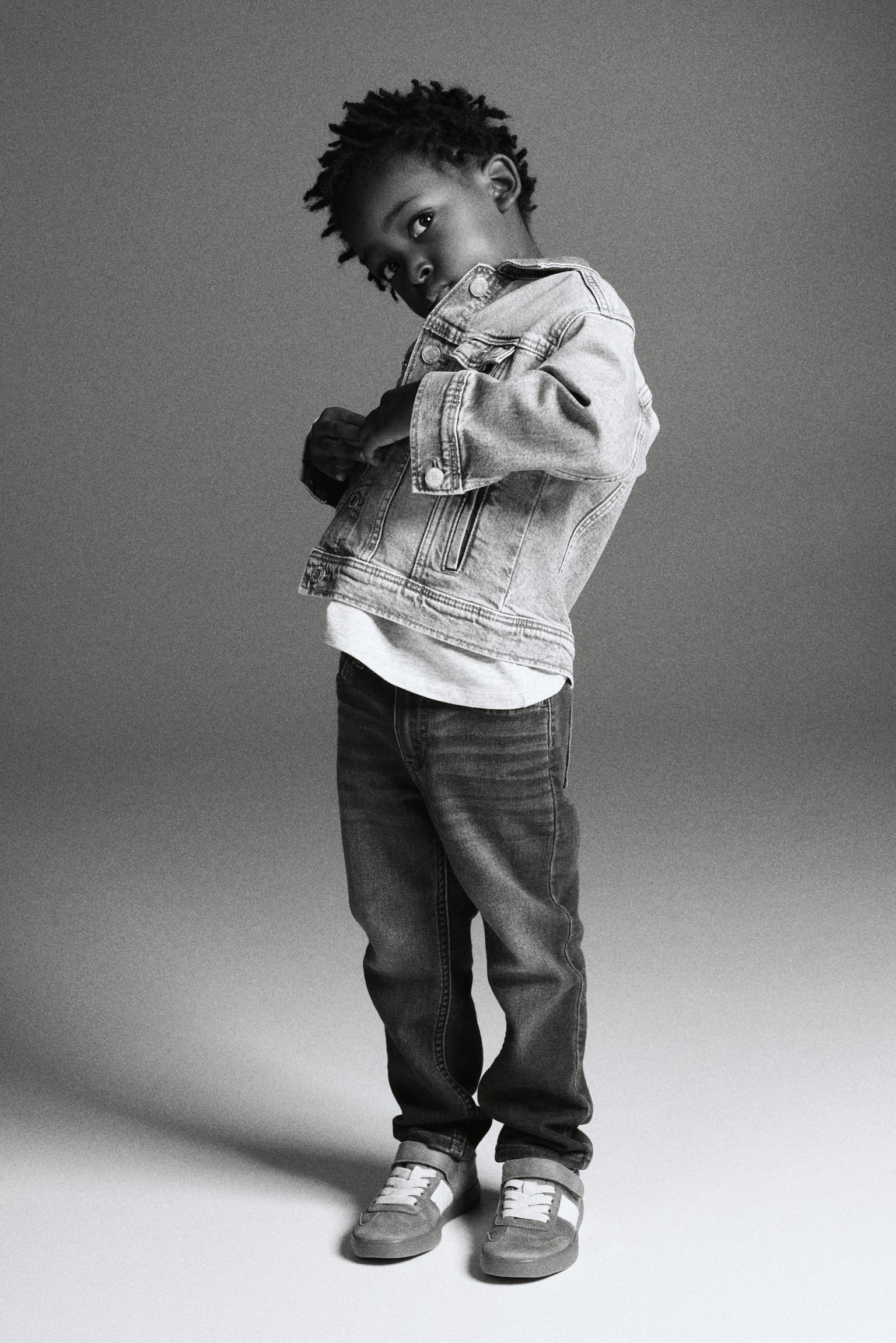 特柔貼身牛仔褲 - 深丹寧藍/丹寧藍/深灰色/淺丹寧藍 - 4