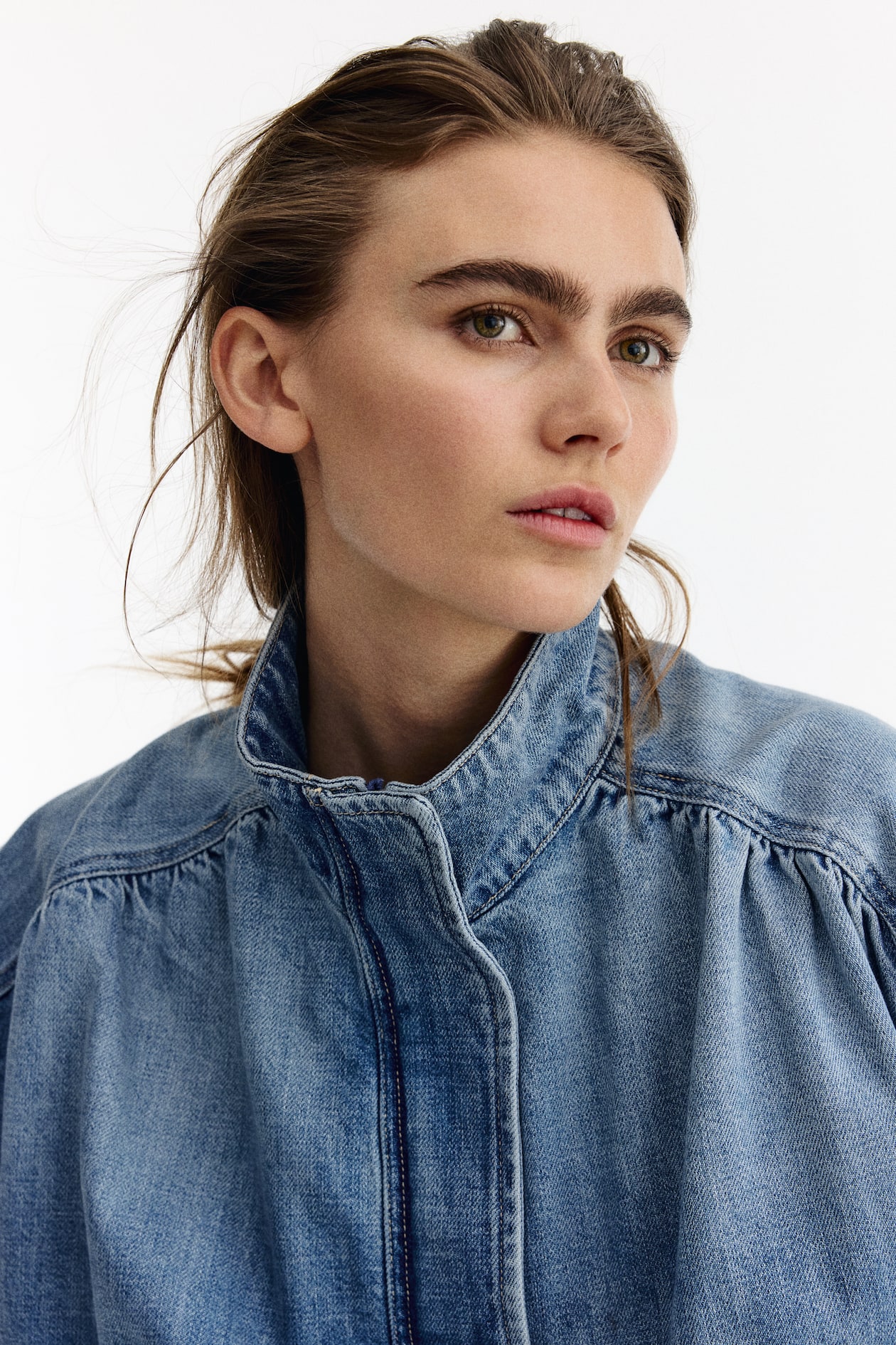 Oversized denim jacket - image 2