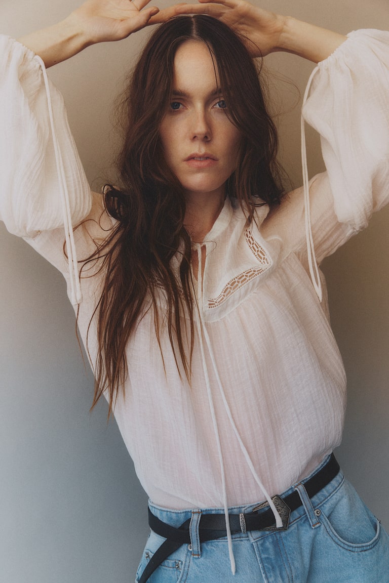 Camicetta Bluse Bianche Bluse Camicie Bianche Con Pizzo Camicetta