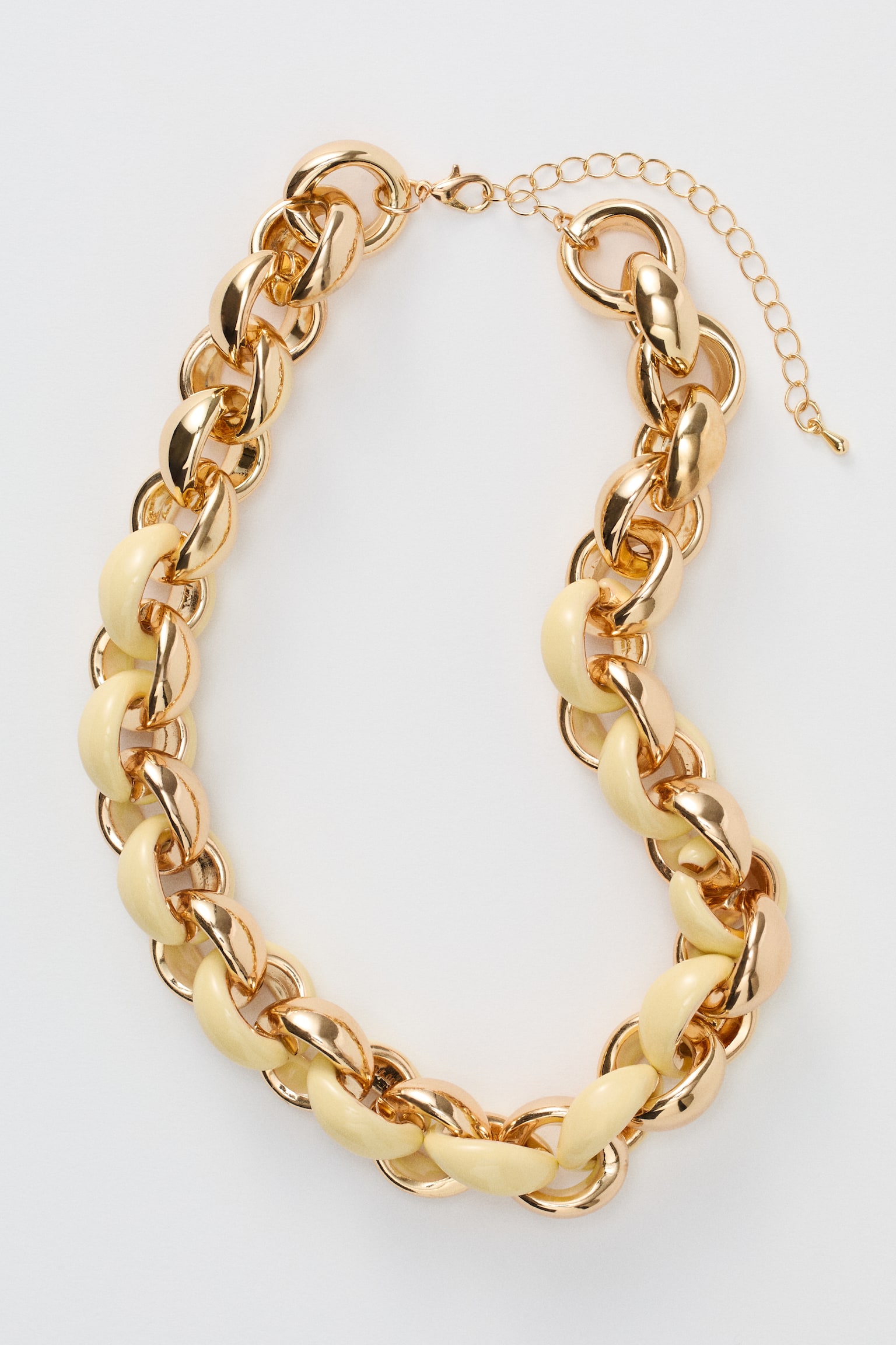 Chunky chain necklace - Gold-coloured - 1