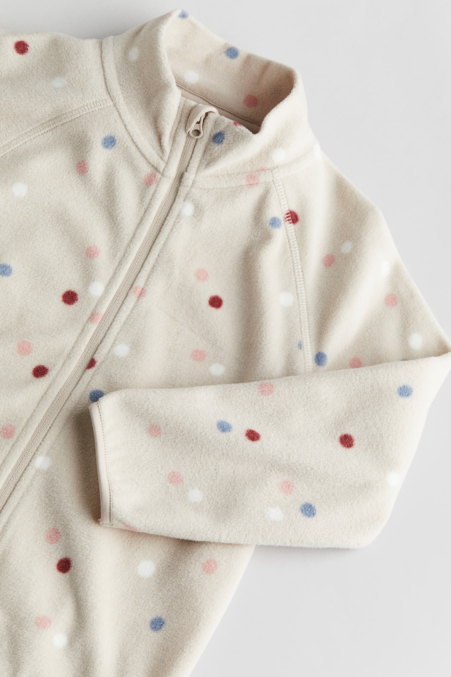 Fleece Jacket - Light beige/Spot/Black/Light grey/Dinosaurs - 2