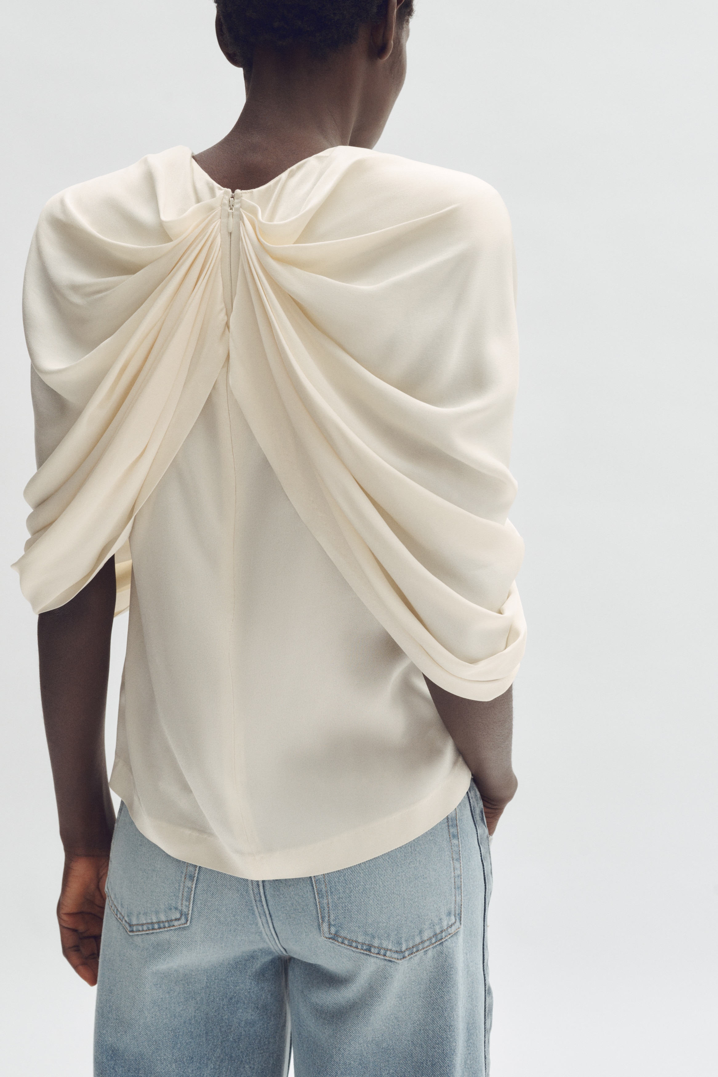 【Stella McCartney×】ドレープサテントップス/M Stella McCartney×H&M】ドレープサテントップス/M 【公式通販】