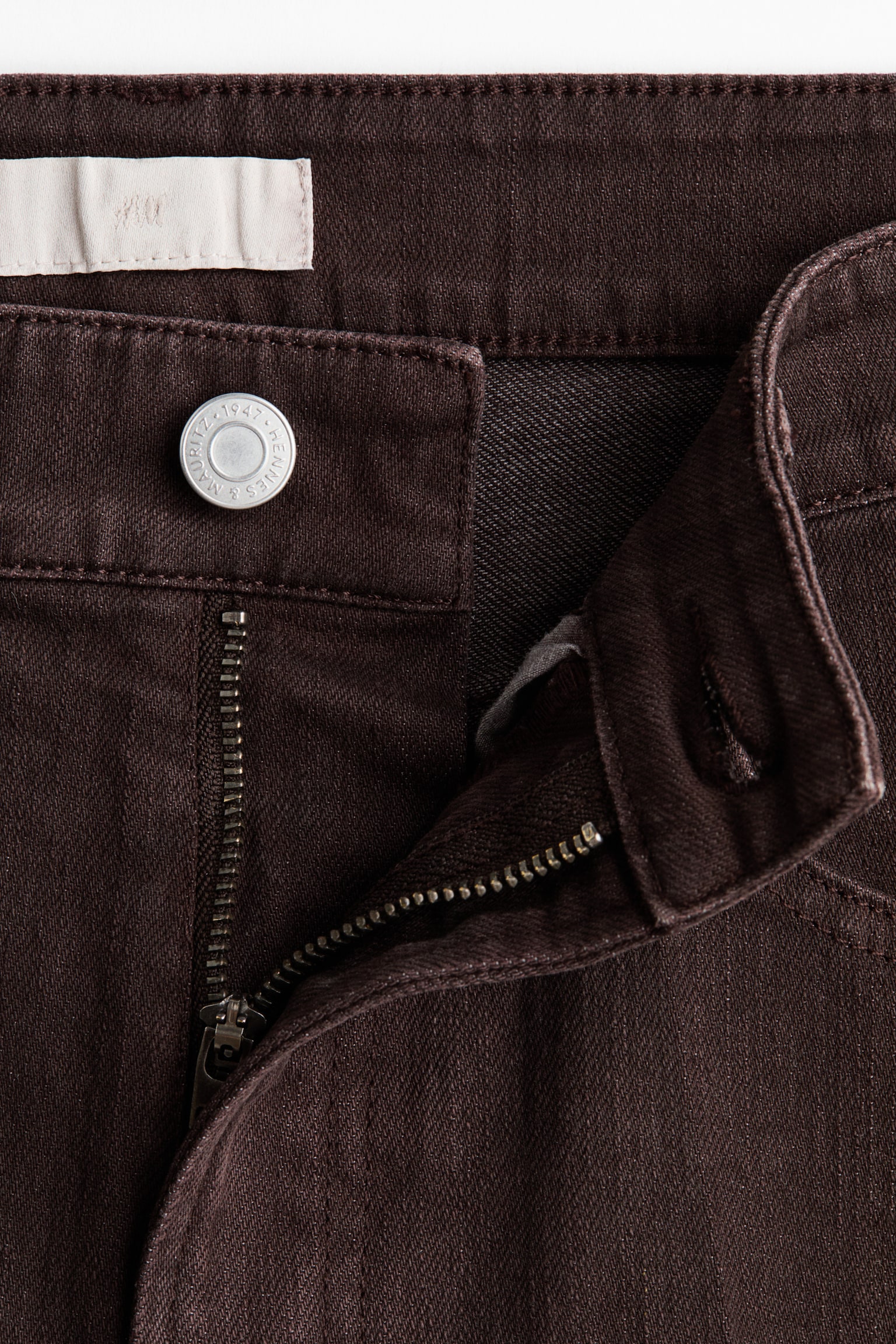 Bootcut High Jeans - Marron foncé/Denim blue - 6