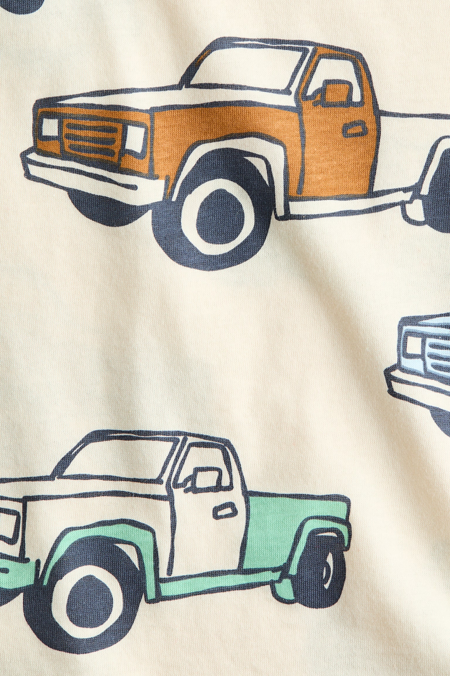 Áo thun cotton in hình - Màu be nhạt/Ô tô/Màu kem/Khủng long/Màu be nhạt/Hổ/Màu xanh dương/Kẻ/Màu xanh lá đậm/Boston/Màu xanh lá/Running - 2