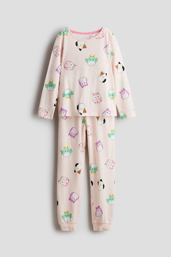 Pyjama en jersey - Rose clair/Squishmallows/Rose/Bluey/Rose clair/Hello Kitty/Bleu clair/La Reine des neiges/Rose/motif/Crème/Hello Kitty/Rose clair/My Melody/Crème/Princesses Disney/Rose/Peppa Pig - 1