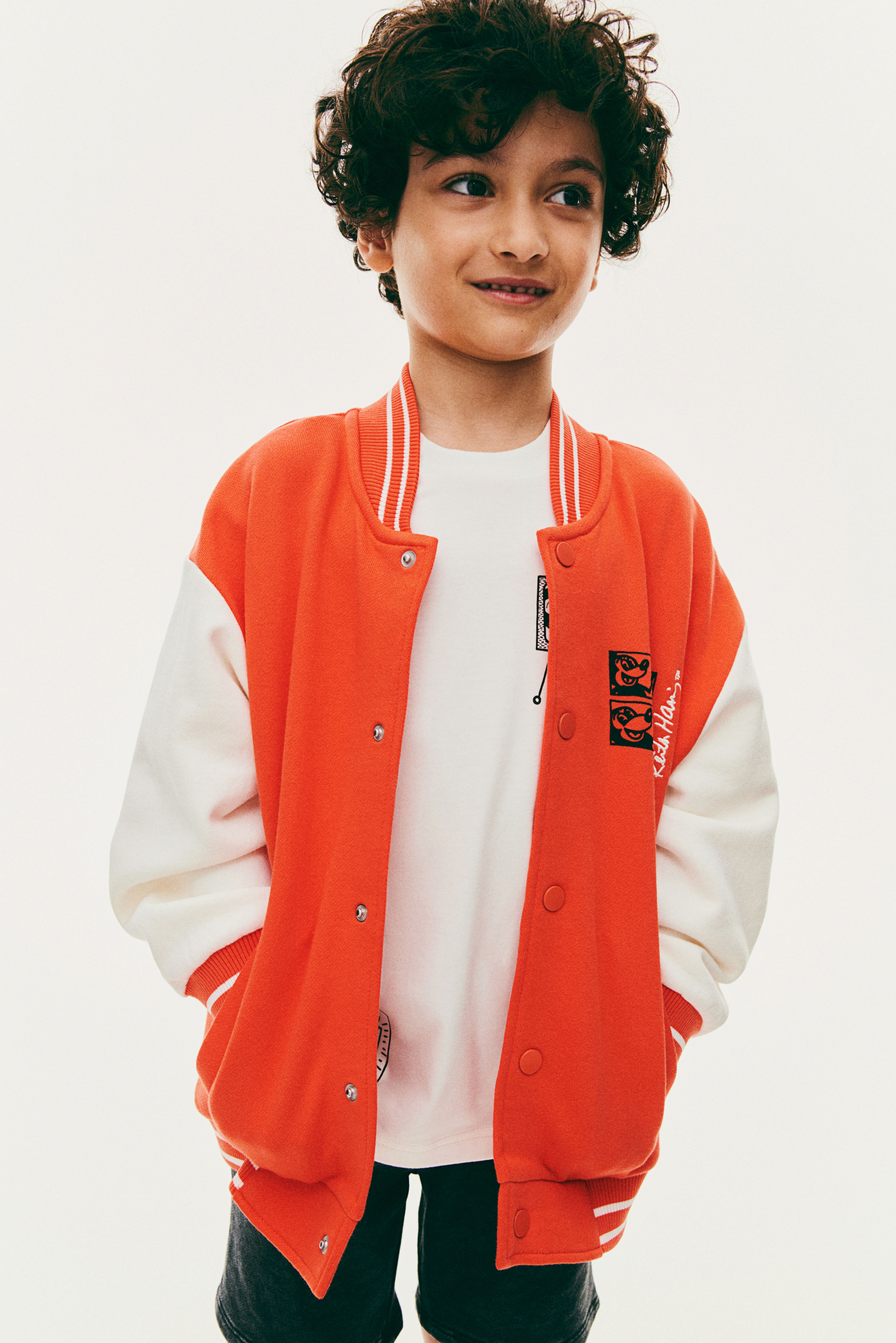 オーバーサイズスタジャン - レッド - Kids | H&M JP