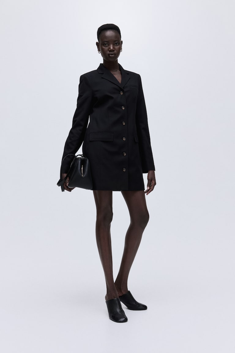 black dress jacket Relaxed Fit Anne Klein offers feminine designs for the global woman who values elegance and sophistication. Ladies - Black Twill Jacket