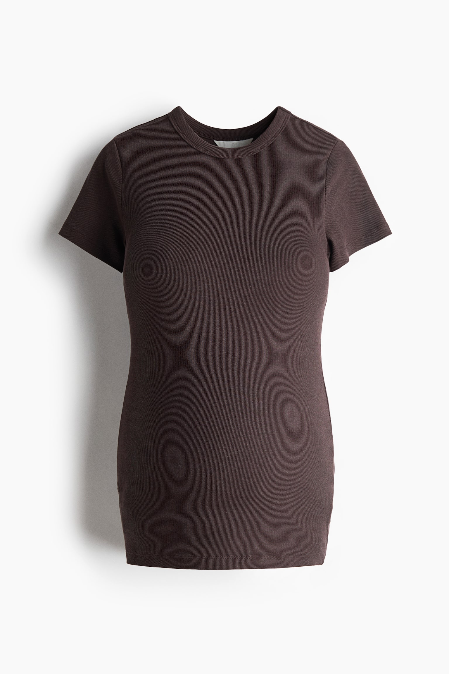 MAMA Ribbed top - Dark brown/White/Black/Light greige/Light pink/Pale yellow - 1