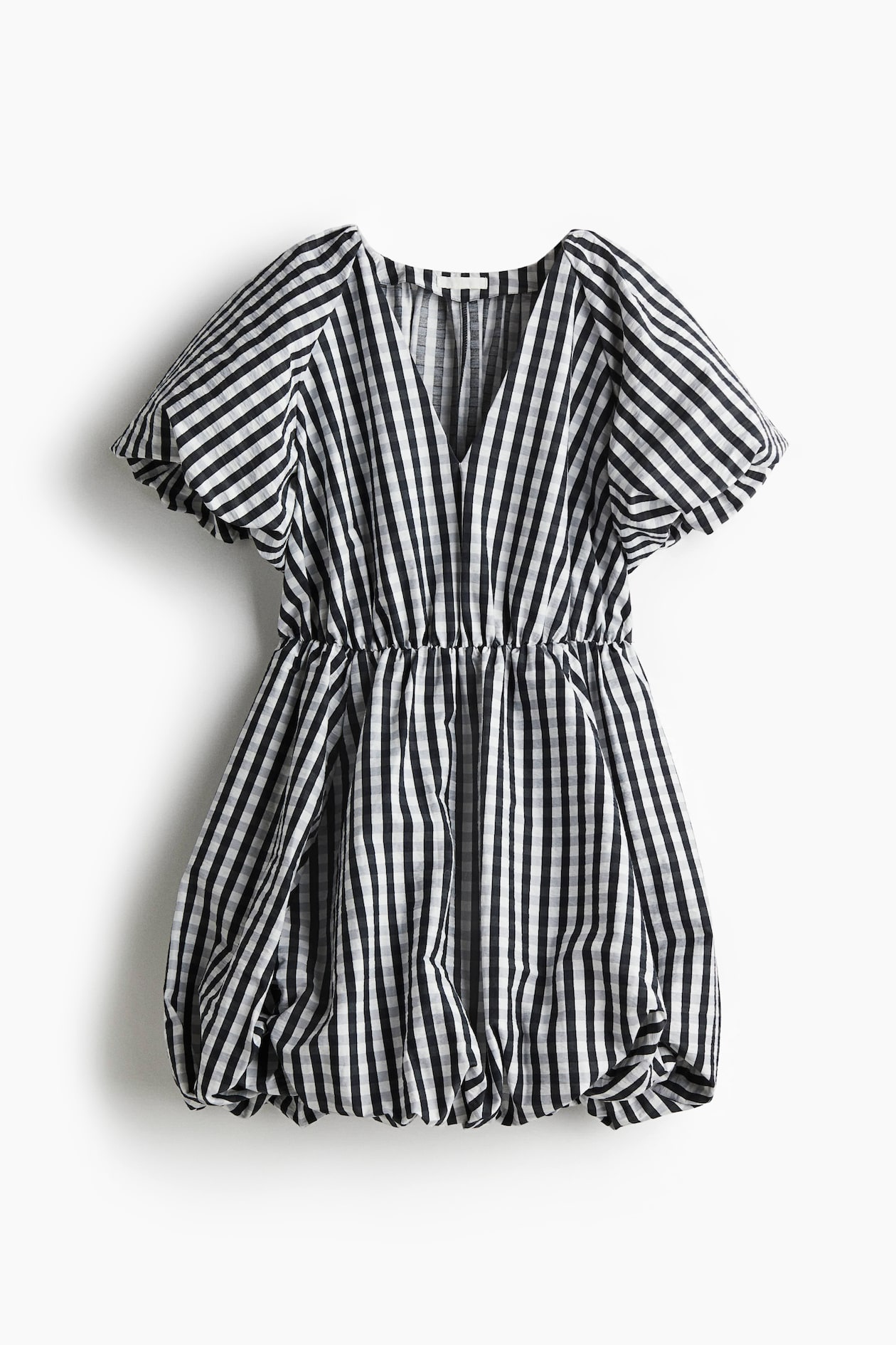 Ladies - Cream Bubble-Hem Dress - Size: L